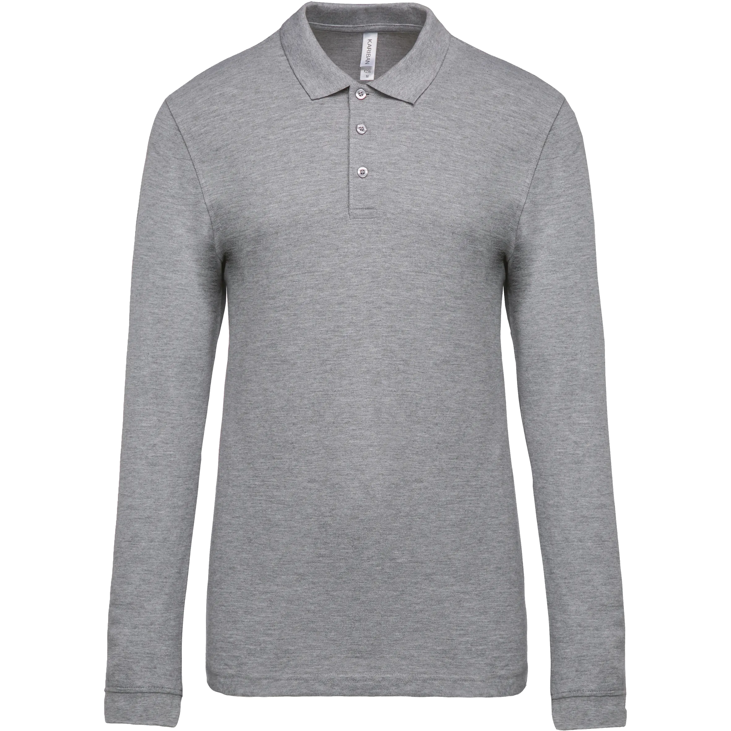 Polo piqué de manga larga de hombre