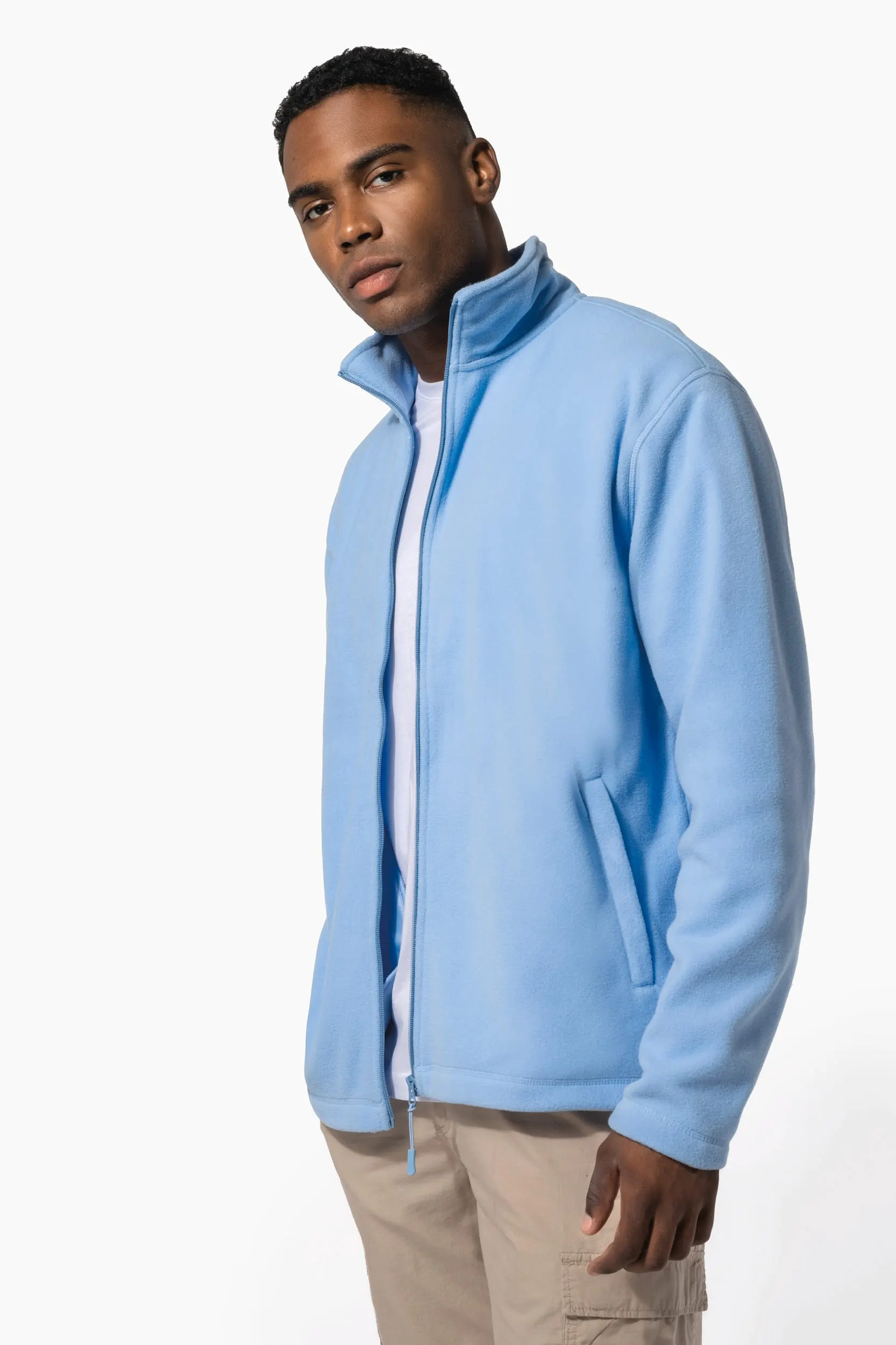 Chaqueta micropolar con cremallera hombre