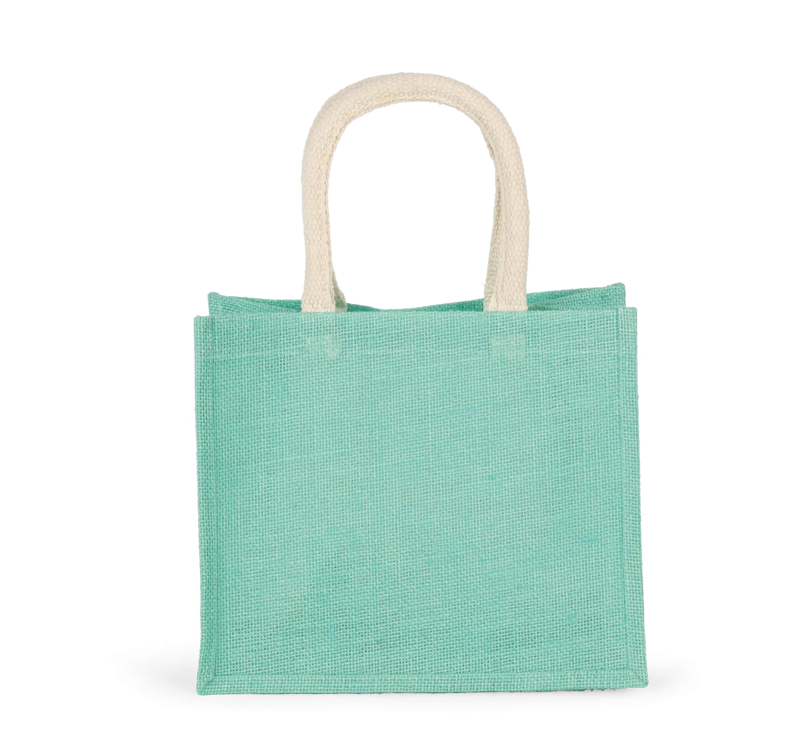 Bolsa estilo tote de tela de yute, modelo mediano