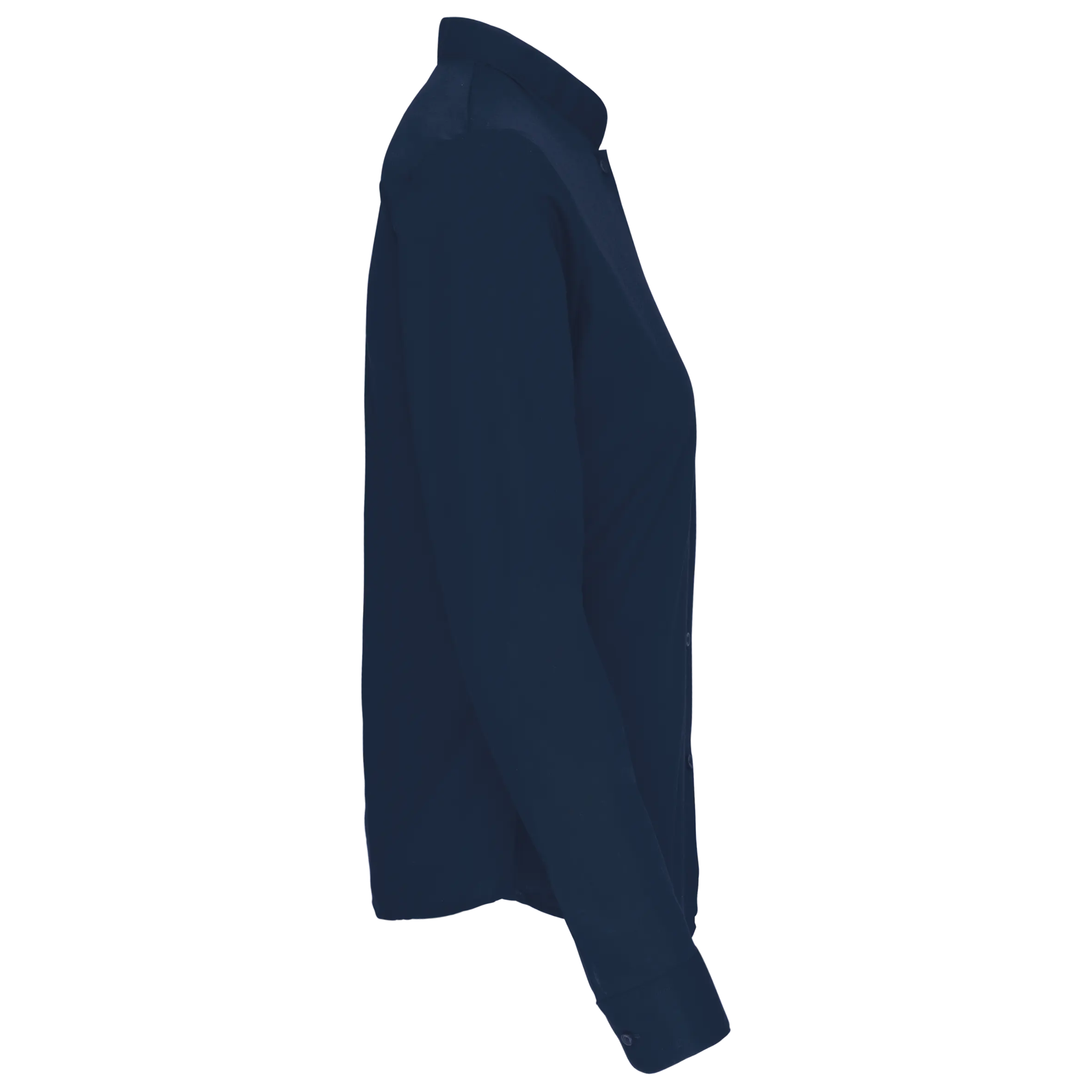 Camisa cuello mao manga larga mujer