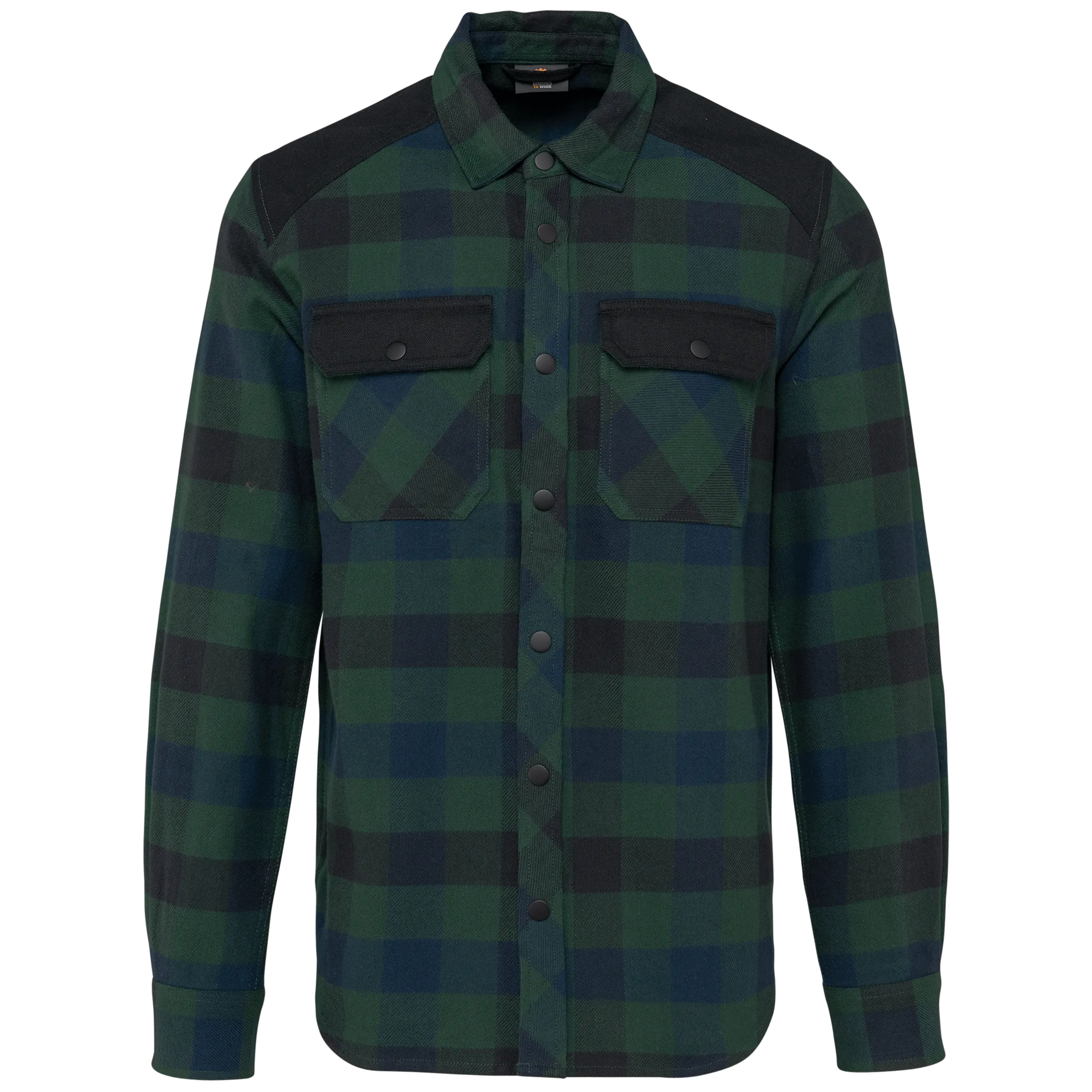 Sobrecamisa a cuadros con bolsillos