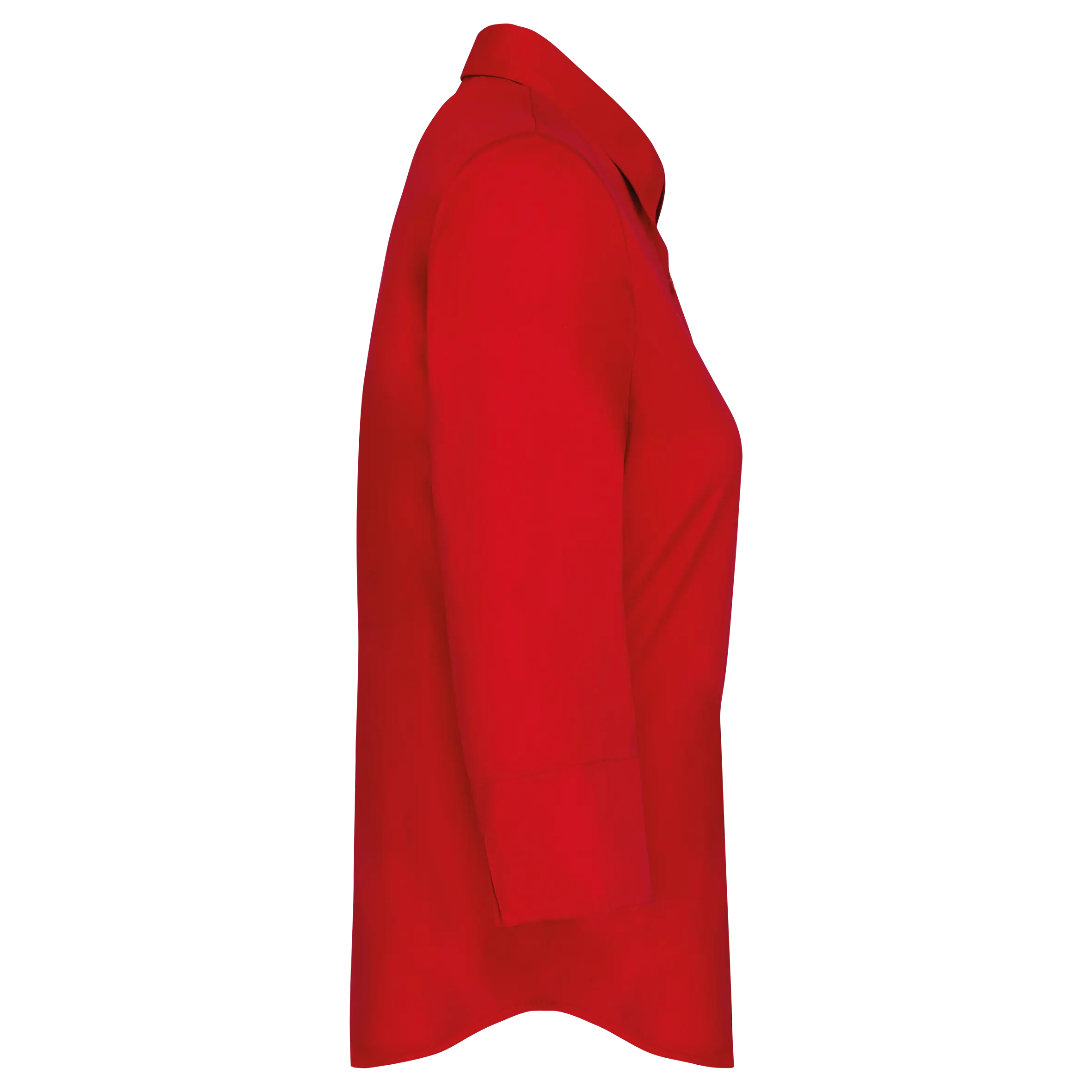 Camisa popelina de polialgodón manga 3/4 de fácil cuidado mujer