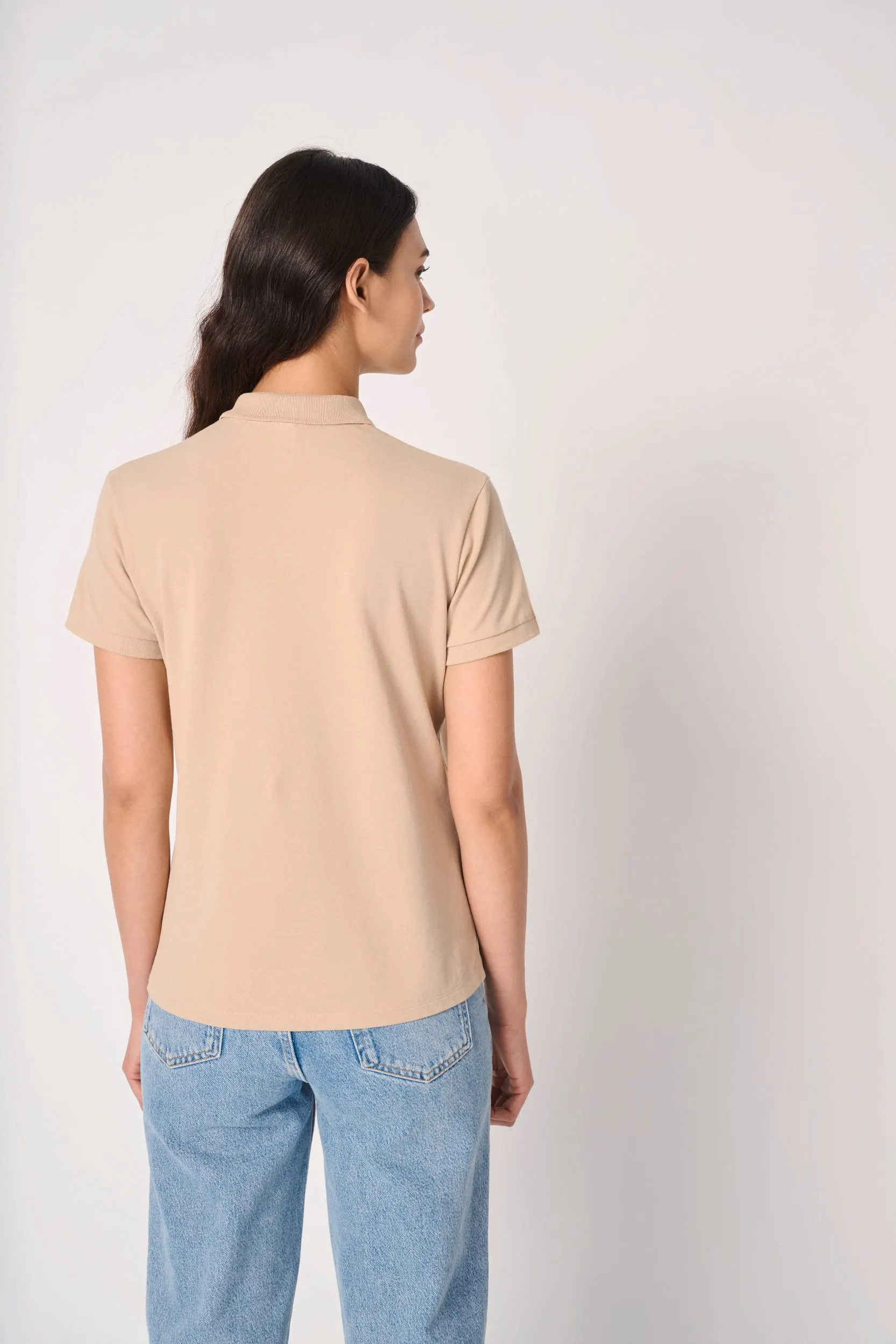 Polo punto piqué mujer