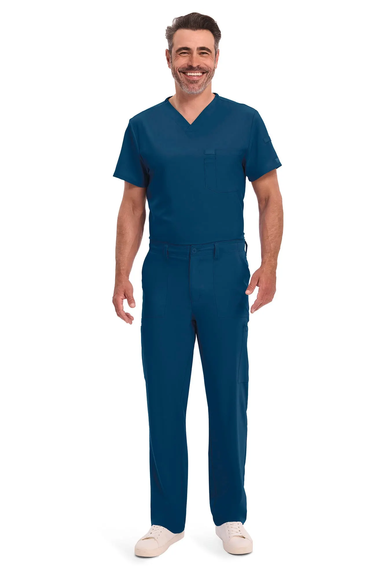 Pantalón con cordón de ajuste y tiro estándar hombre<br/>
