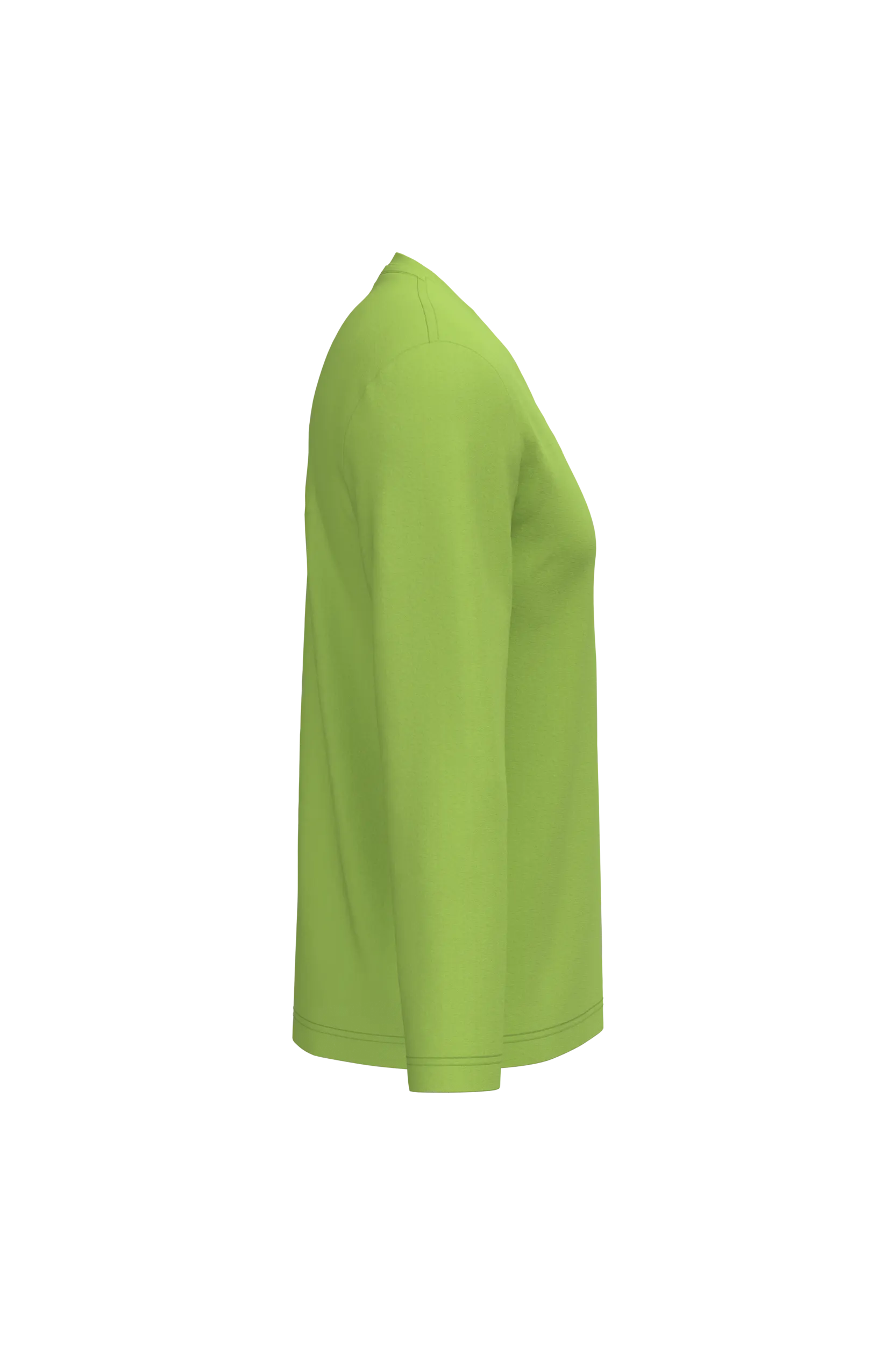 Camiseta manga larga y cuello de pico hombre