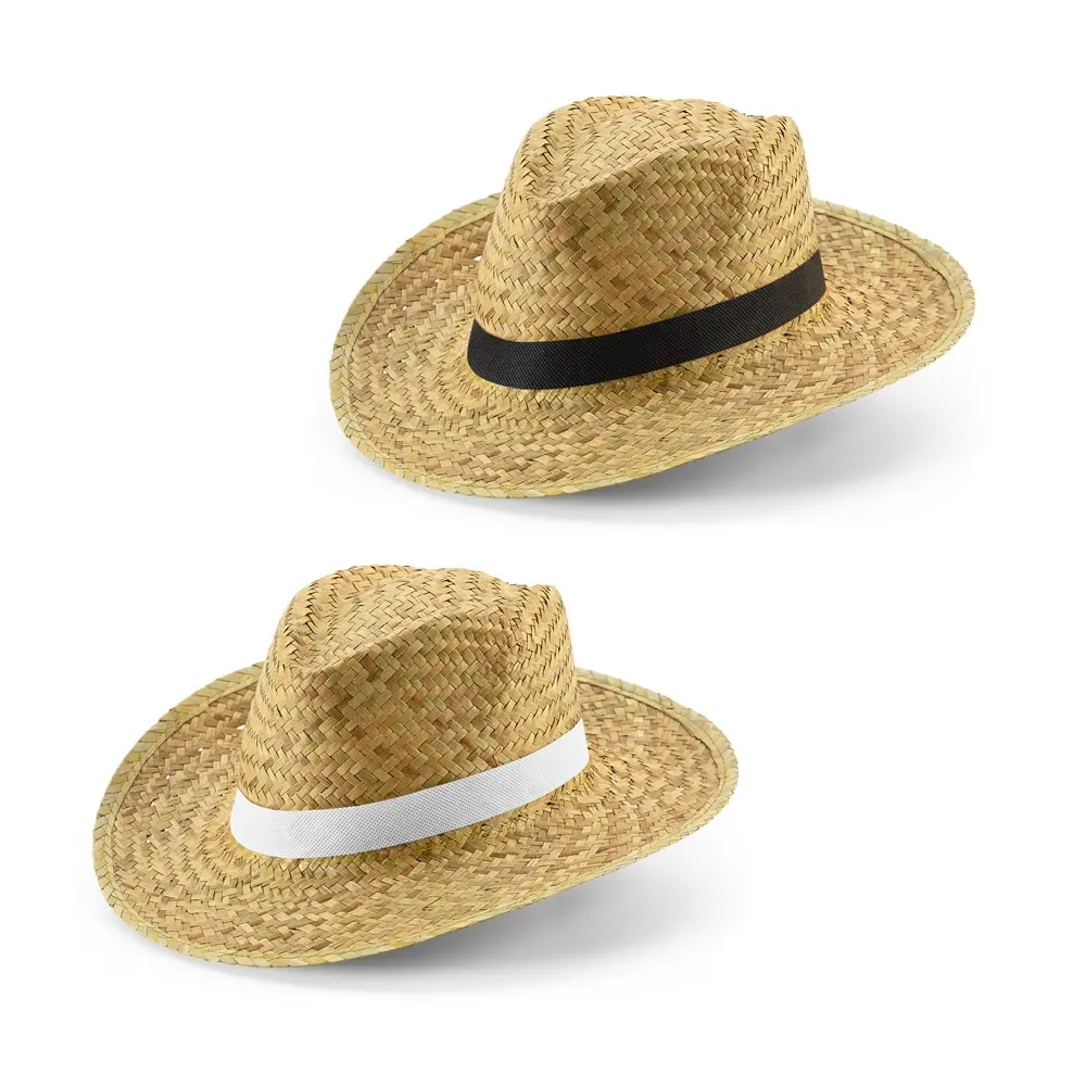 JEAN POLI. Sombrero de paja natural