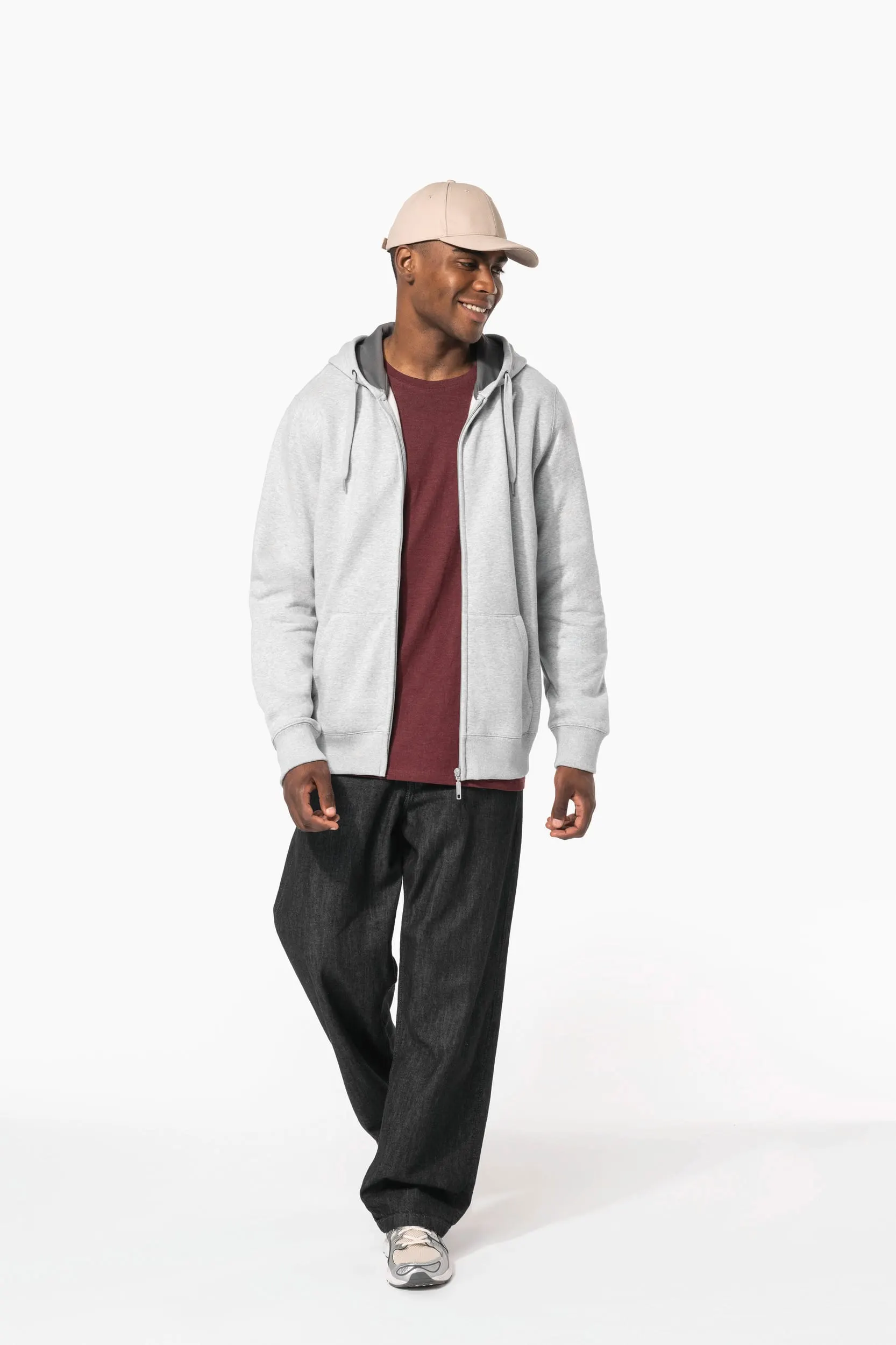 Sudadera capucha y cremallera