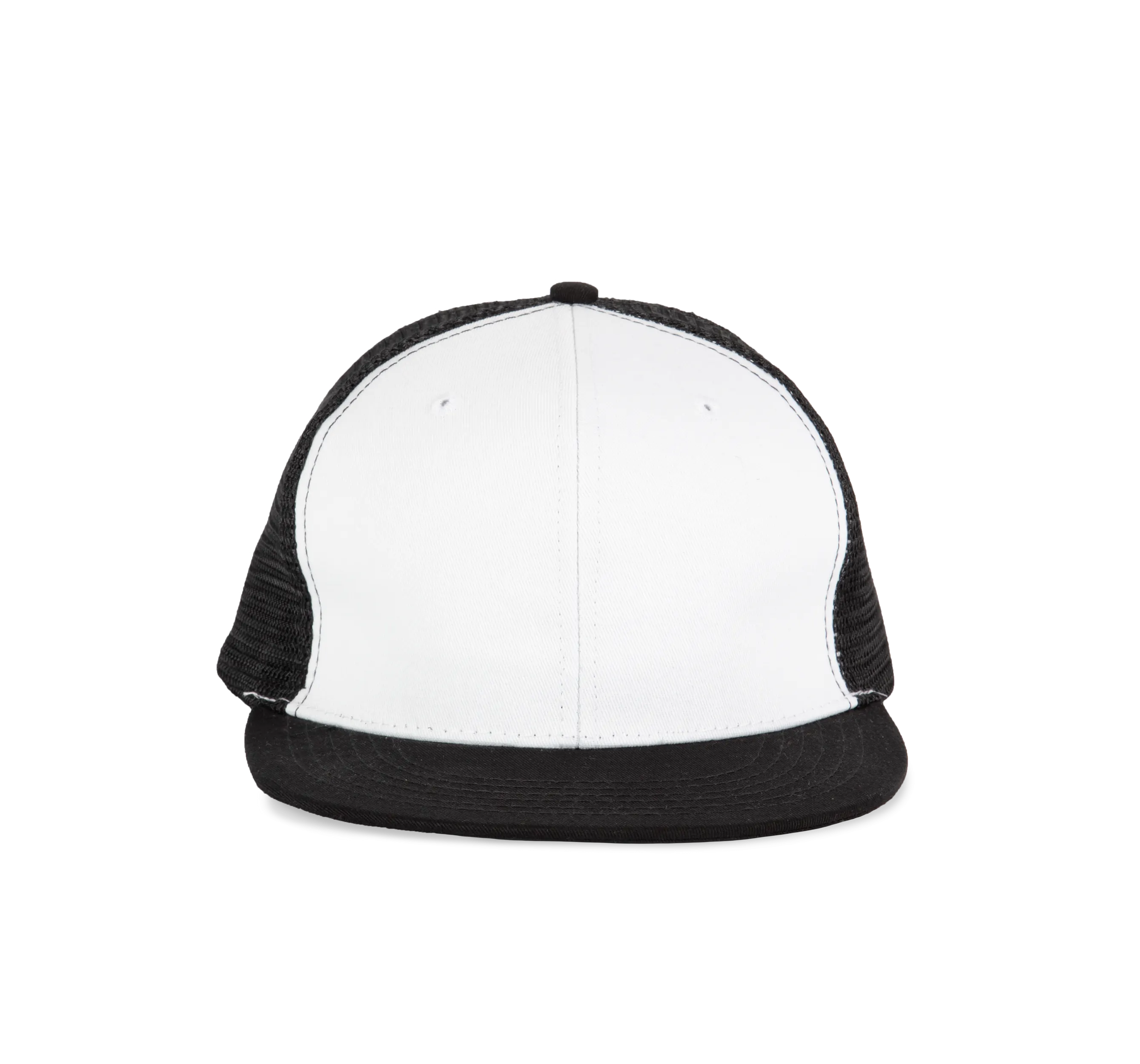 Gorra trucker - 6 paneles visera plana