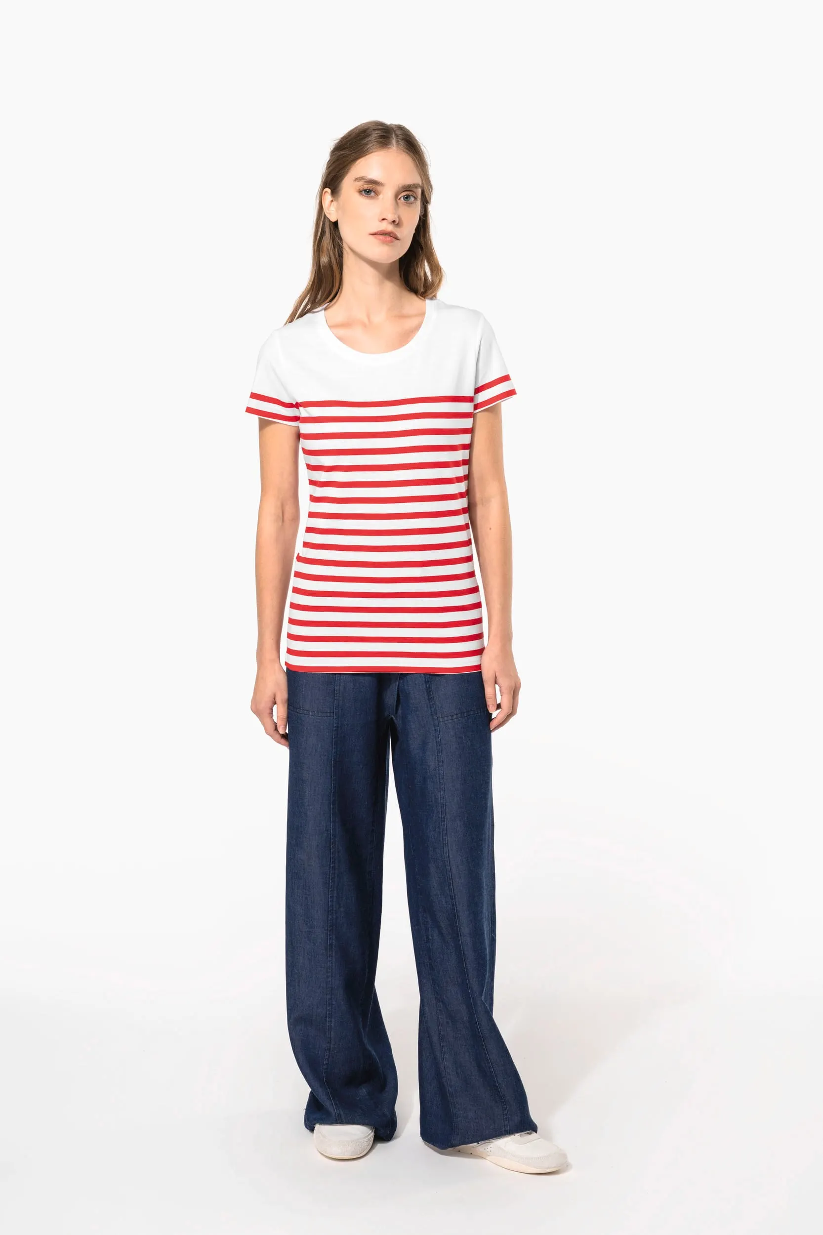Camiseta marinera algodón orgánico mujer