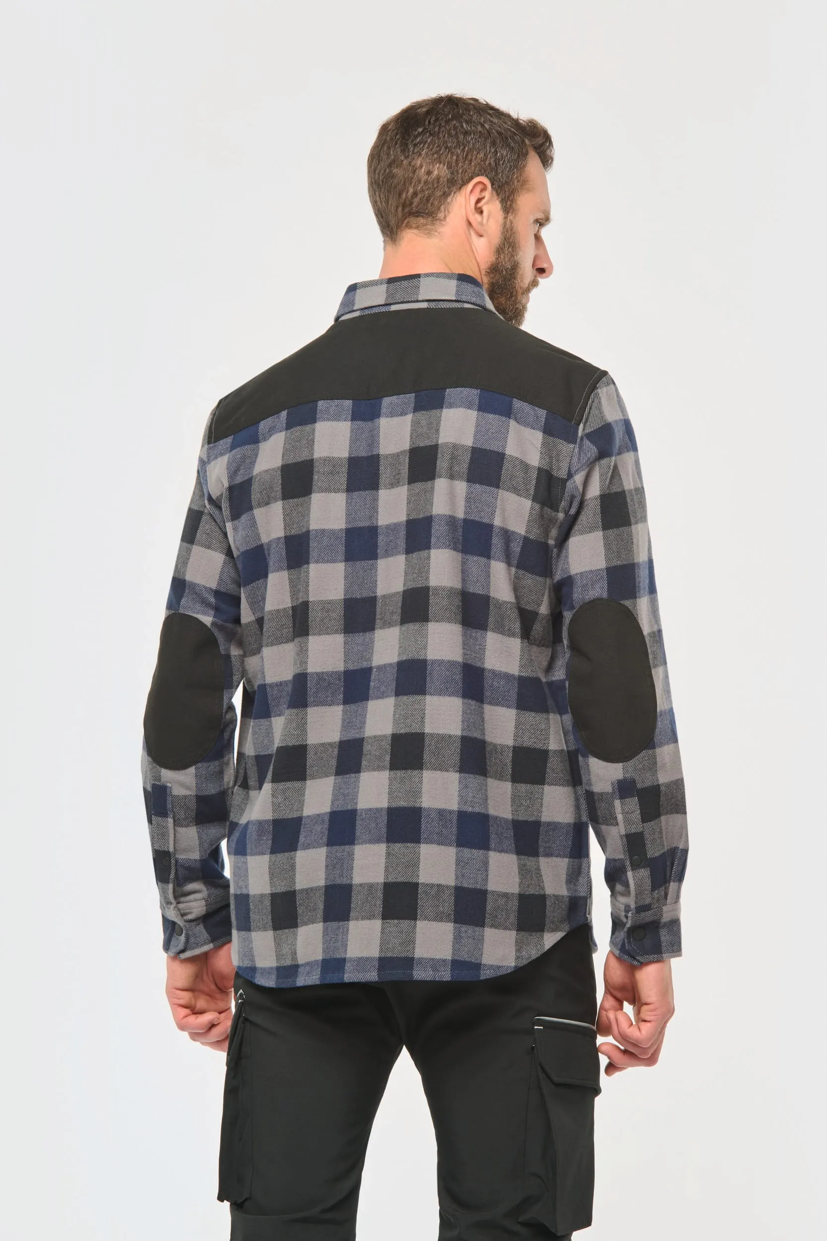 Sobrecamisa a cuadros con bolsillos