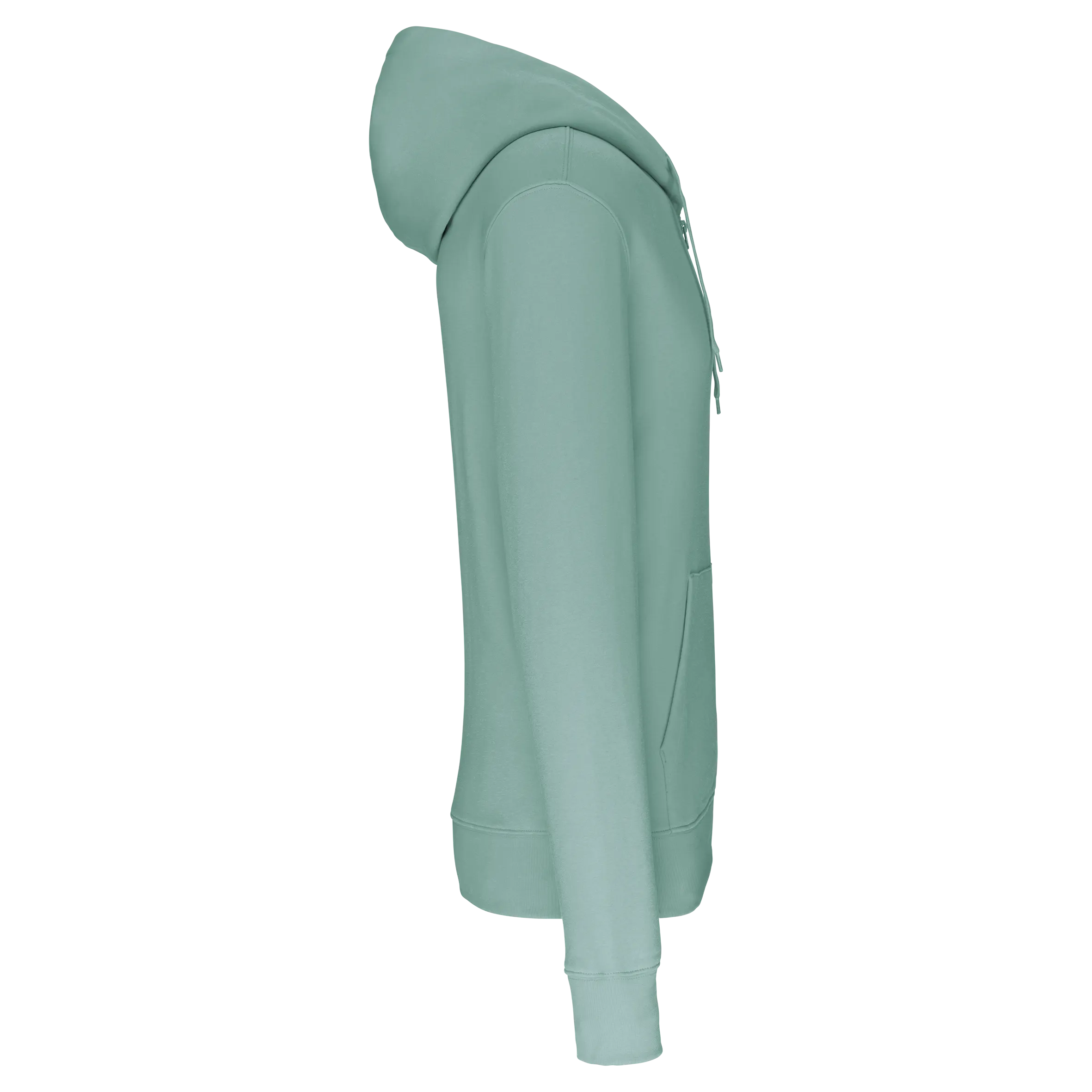 Sudadera con capucha y cremallera ecorresponsable hombre