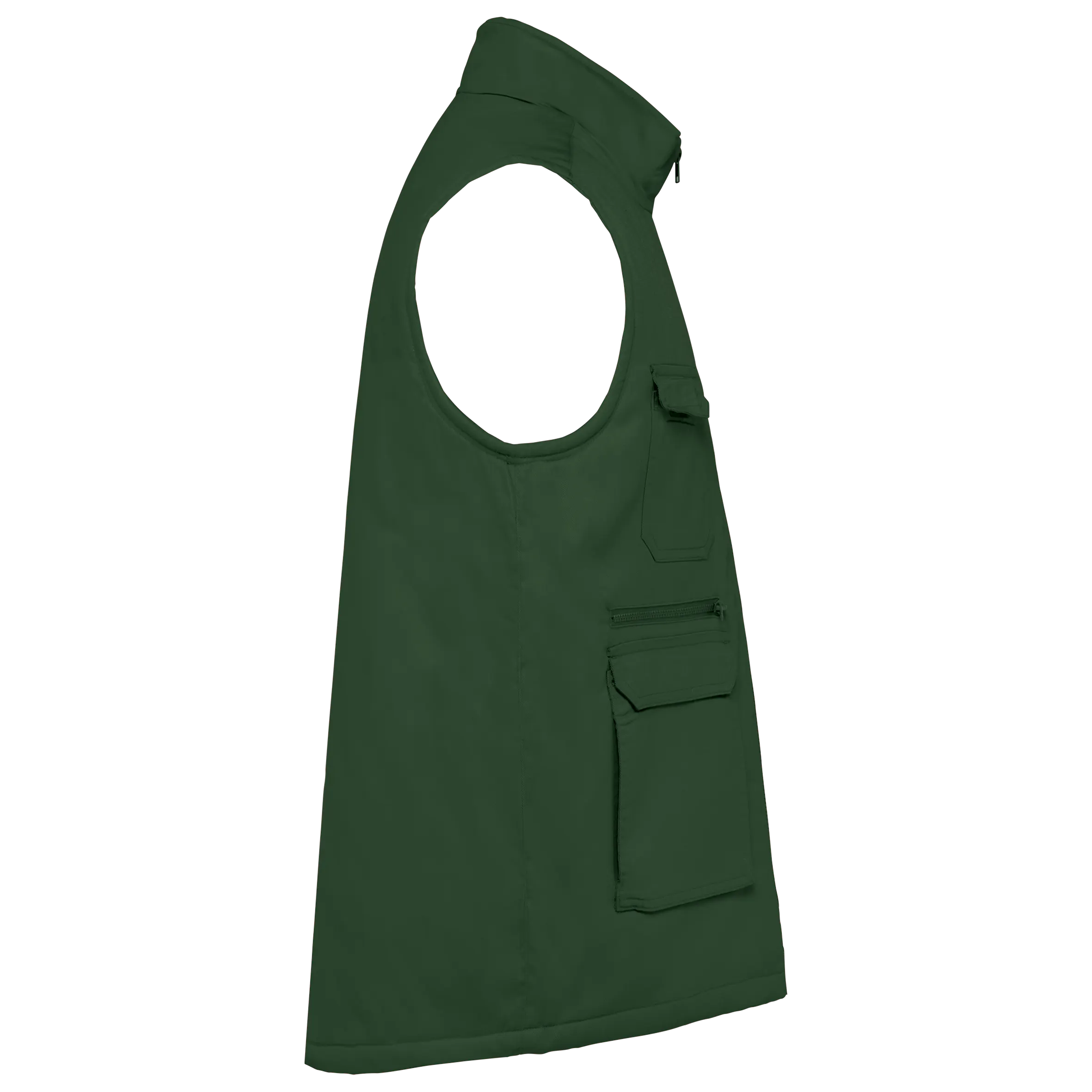 Chaleco polialgodón multibolsillos acolchado - Unisex