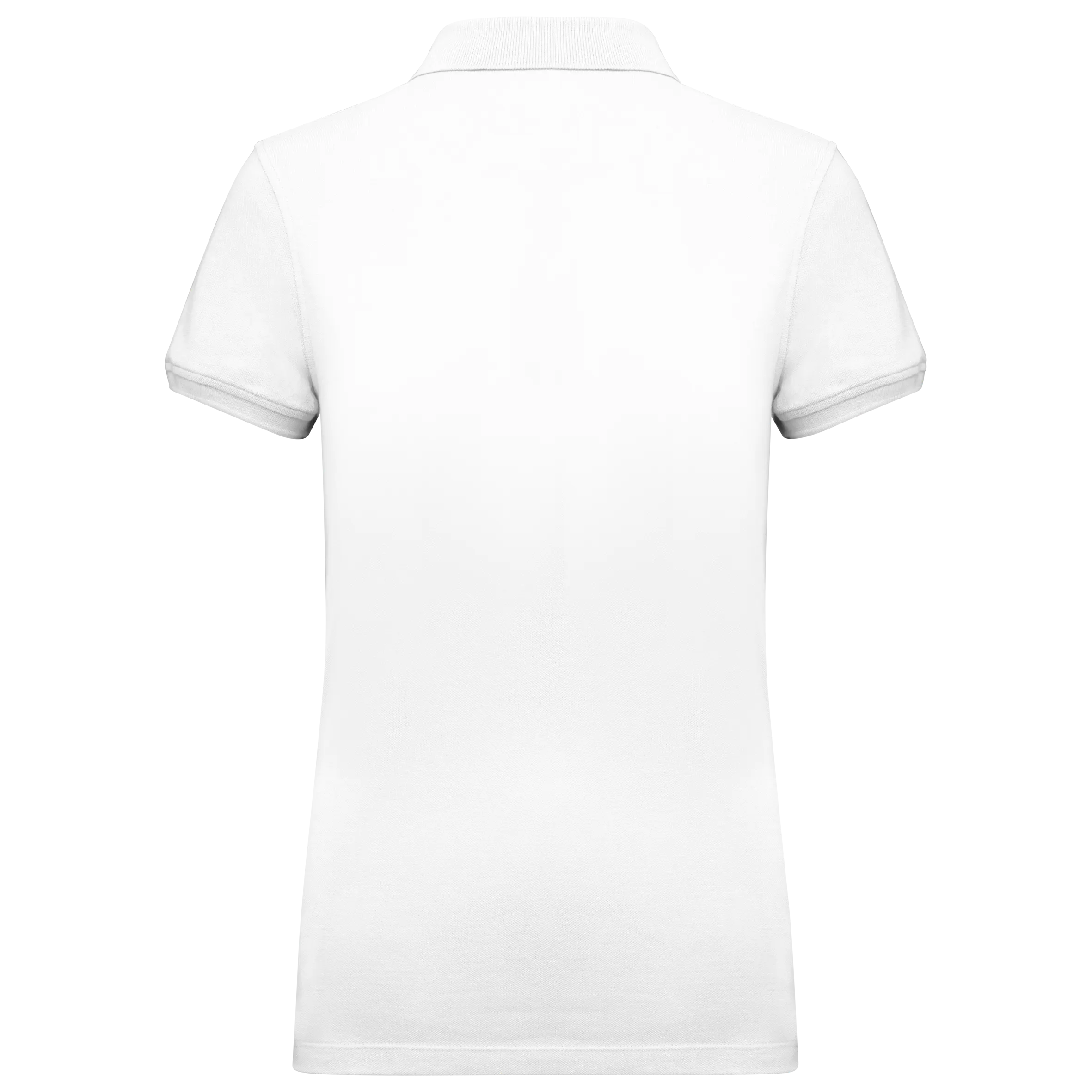 Polo de punto piqué manga corta mujer