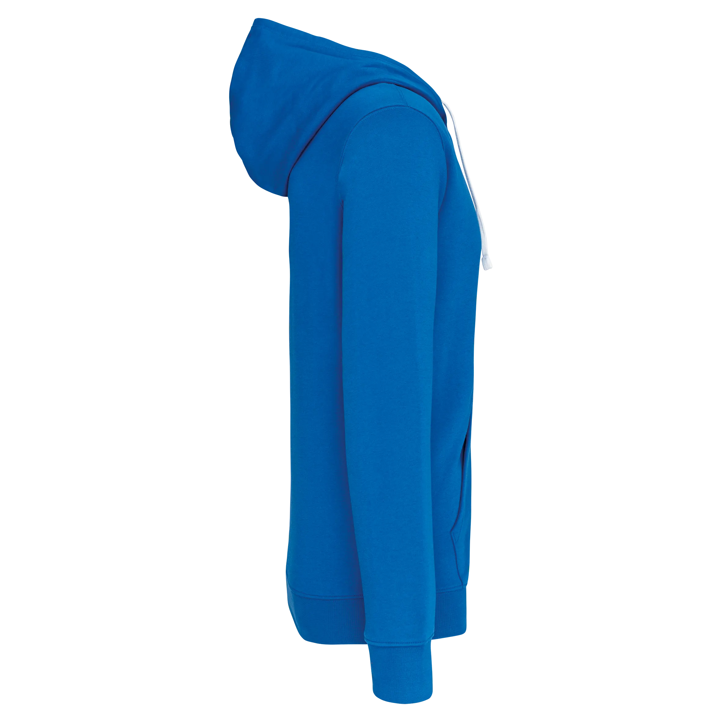 Sudadera capucha y cremallera contrastada