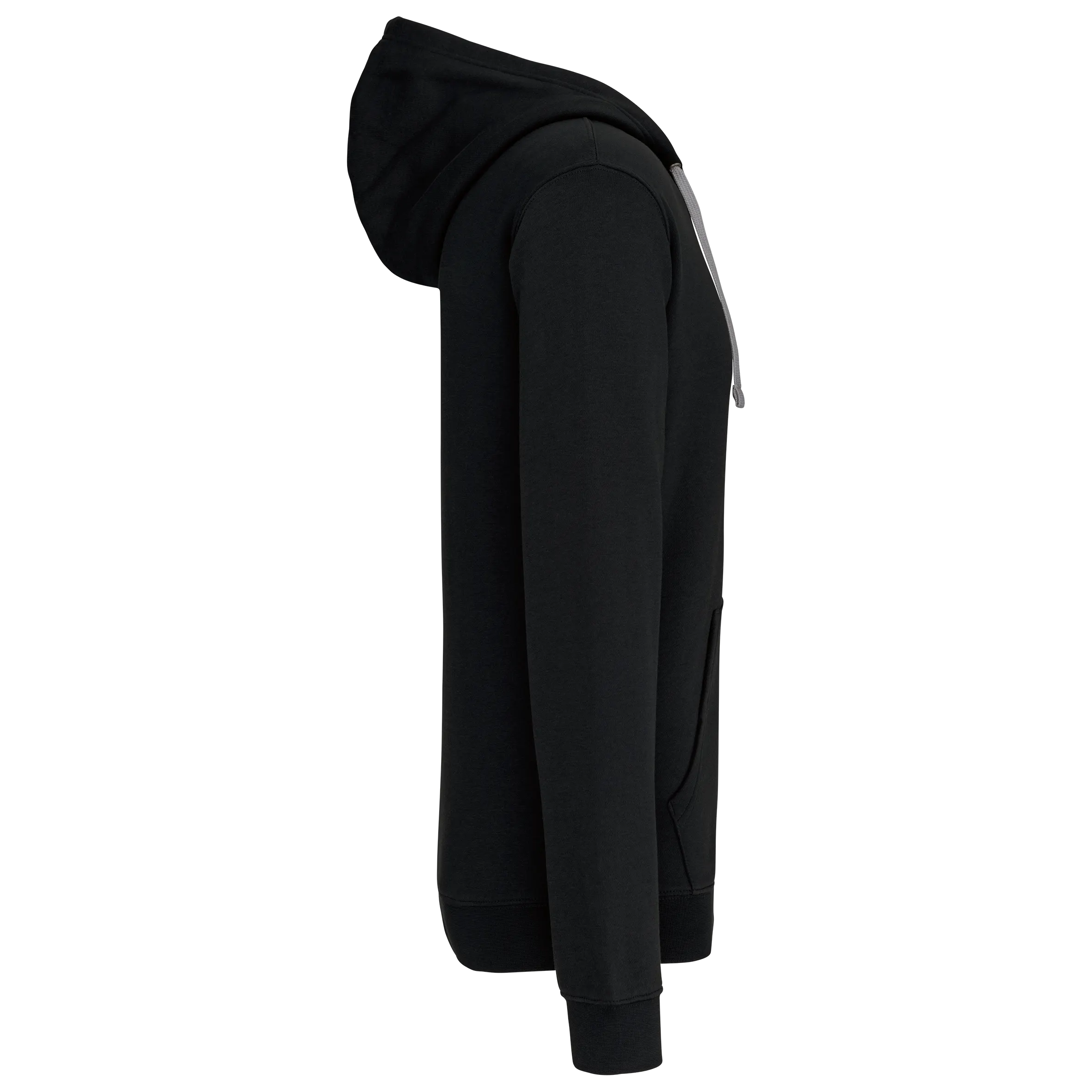 Sudadera capucha y cremallera contrastada