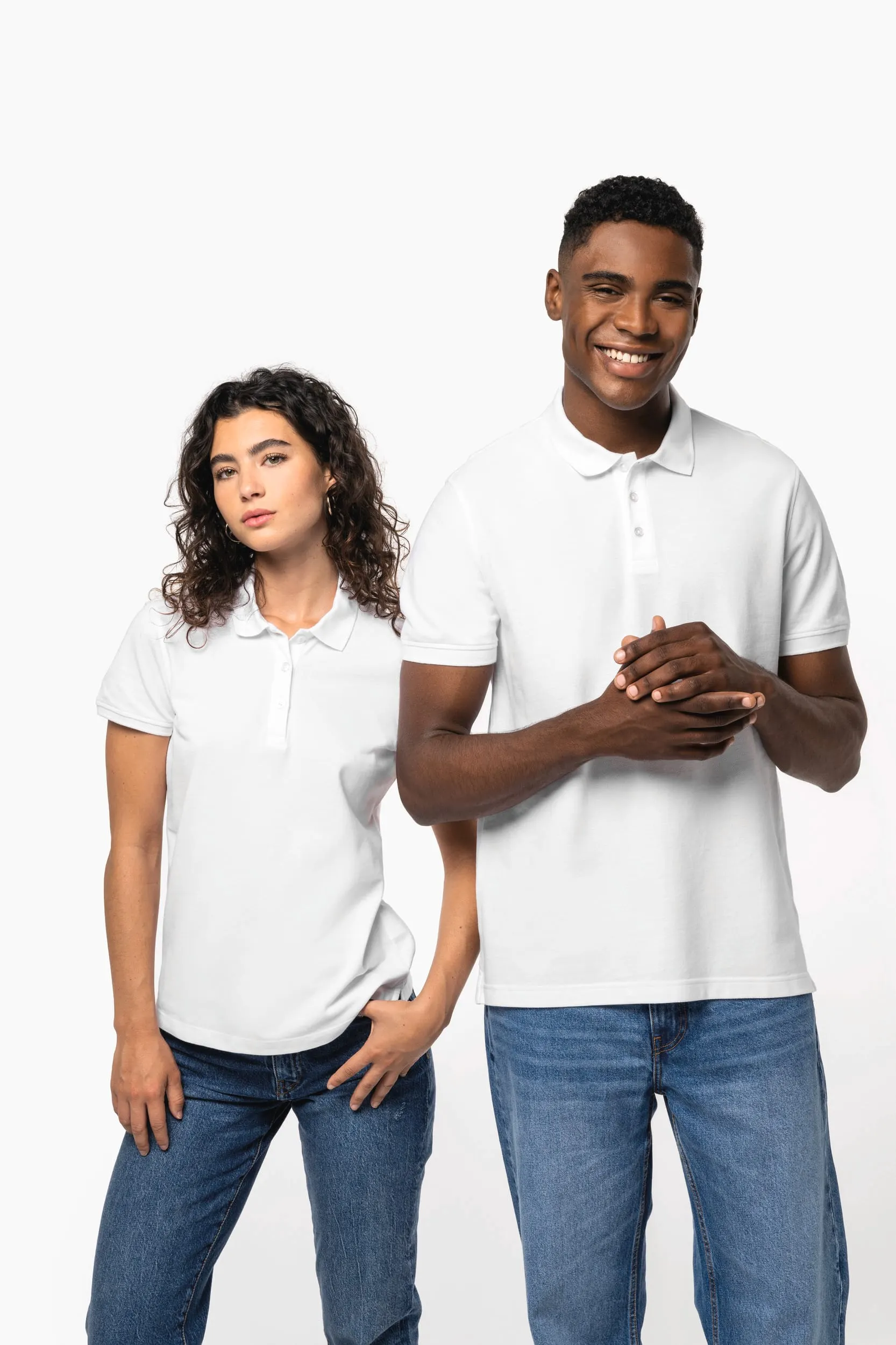 Polo de punto piqué manga corta hombre