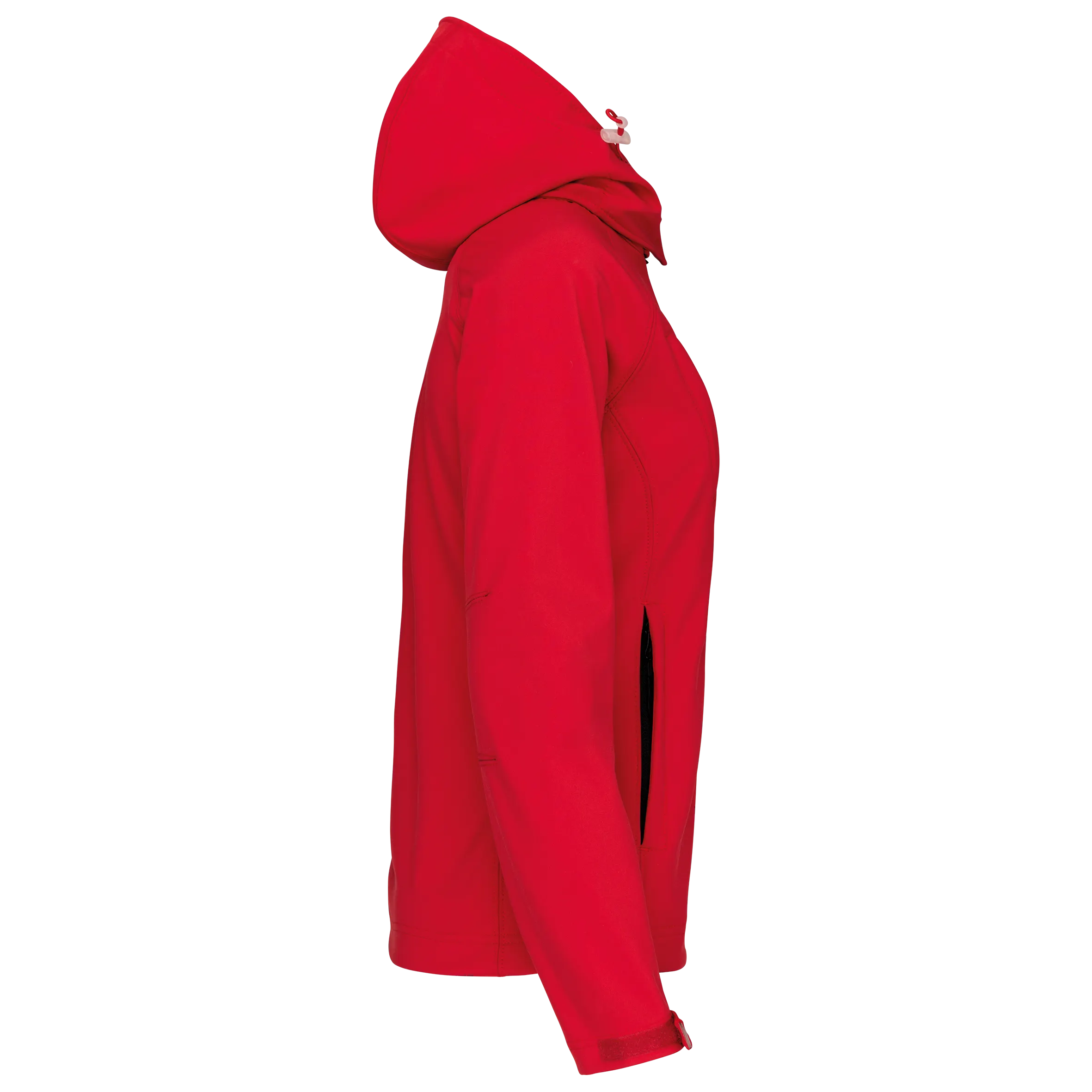 Chaqueta softshell con capucha extraíble mujer