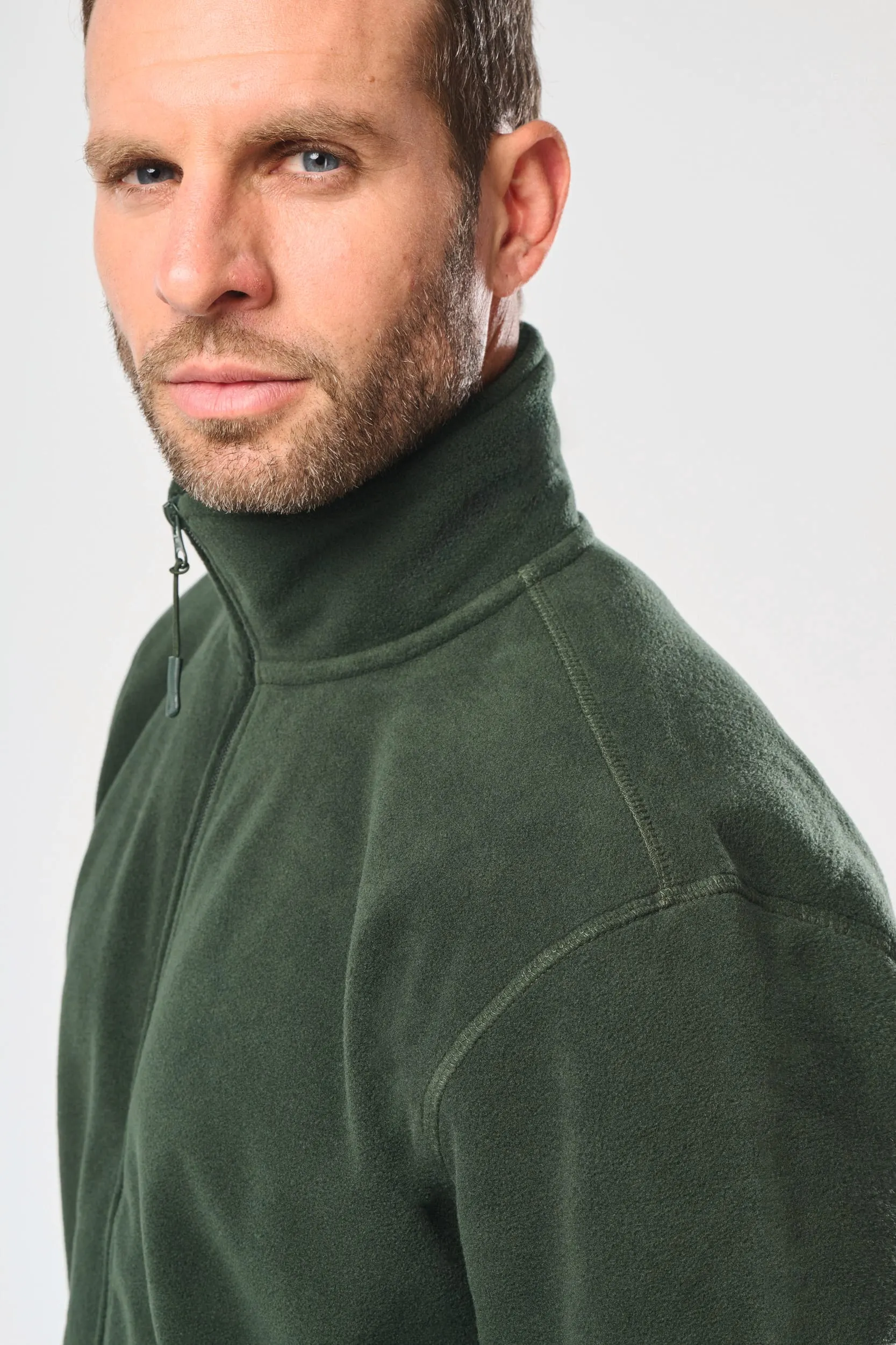 Chaqueta micropolar con cremallera hombre