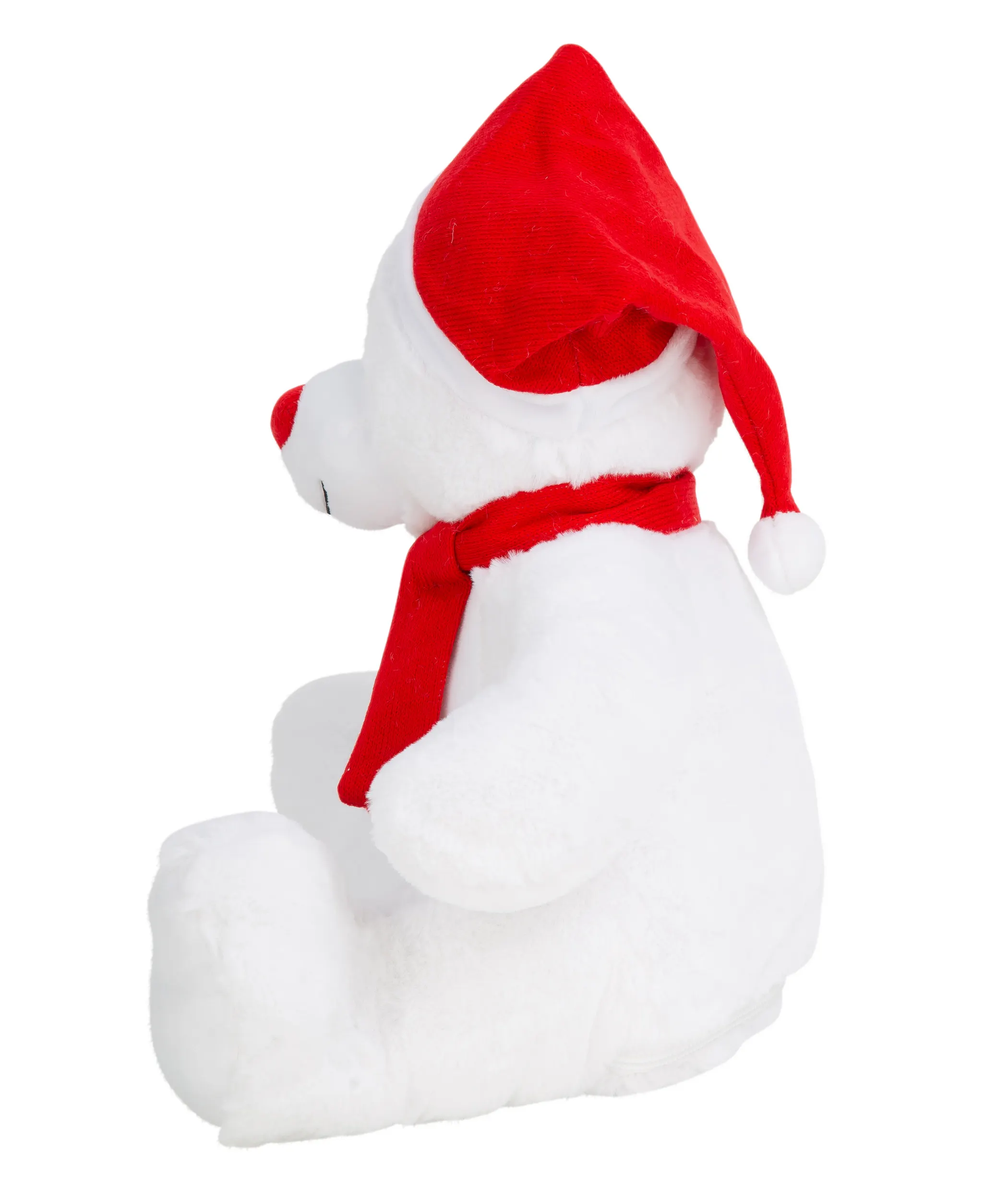 Oso de peluche navideño con cremallera