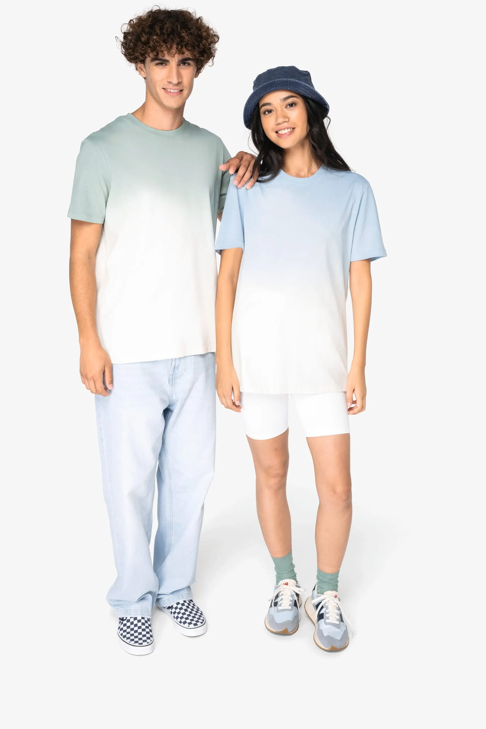 Camiseta ecorresposable Dip Dye unisex