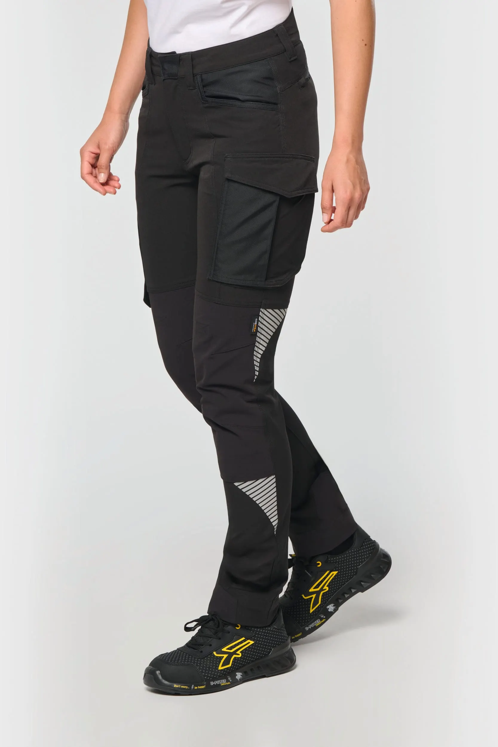 Pantalón stretch reciclado multibolsillos unisex