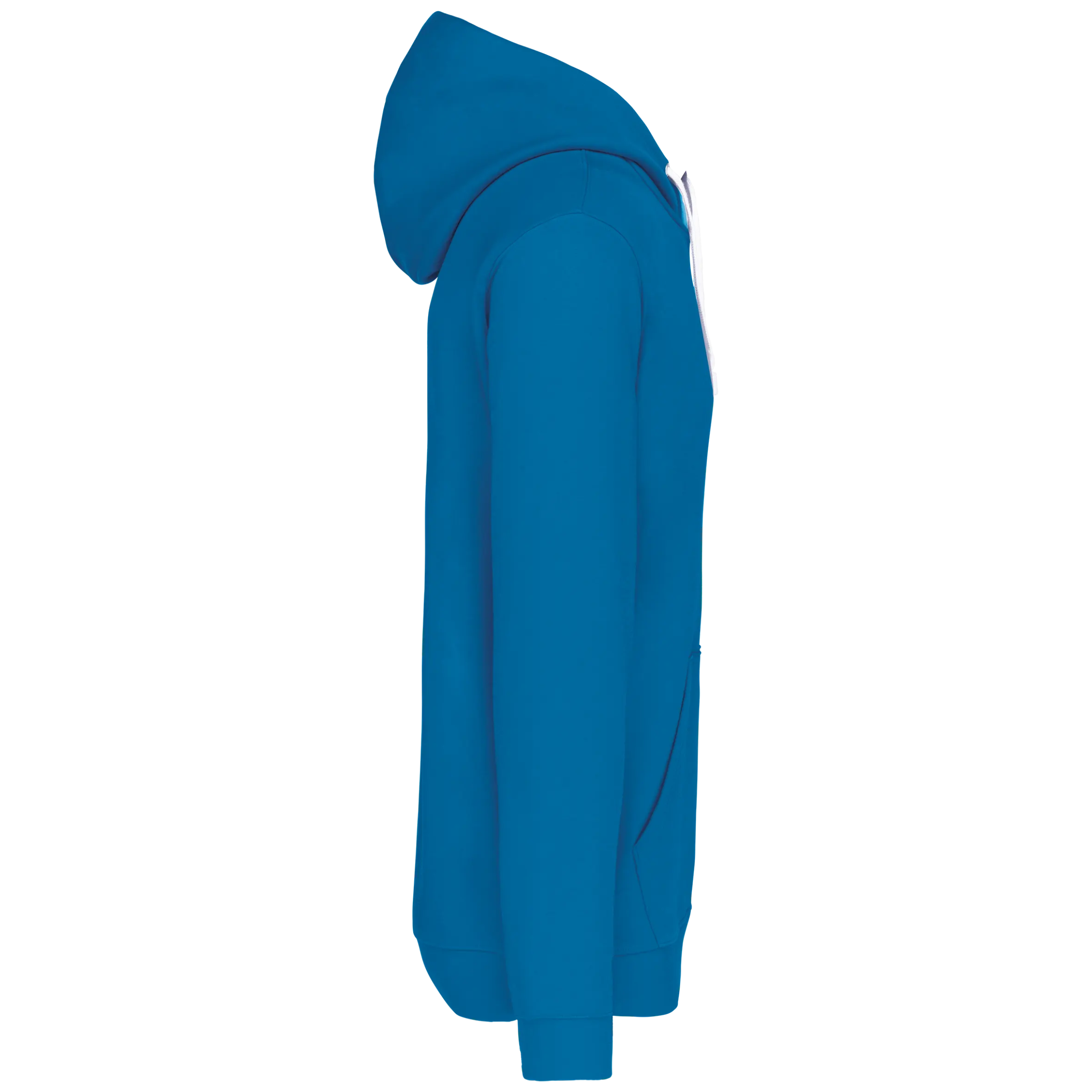 Sudadera capucha contrastada hombre