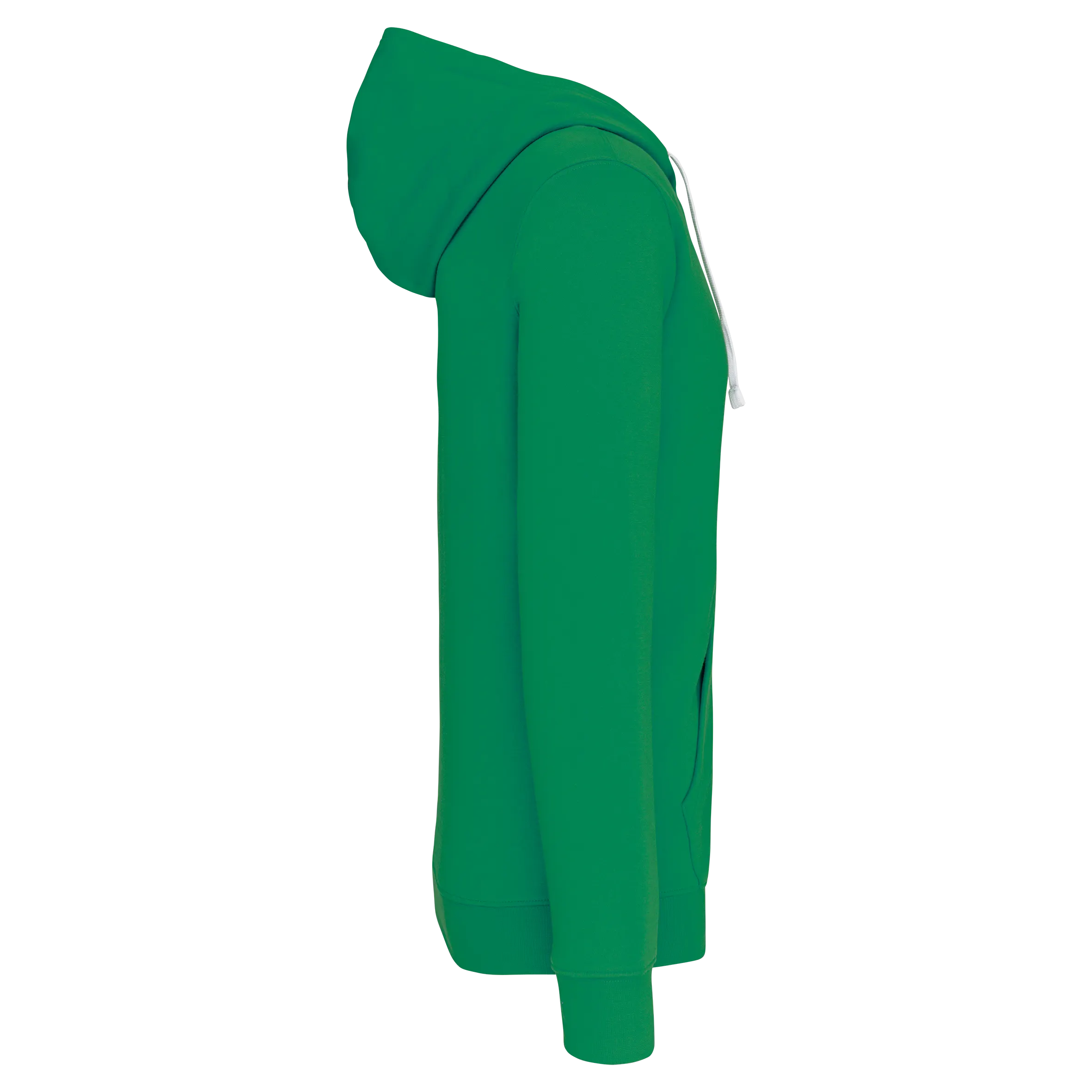 Sudadera capucha y cremallera contrastada