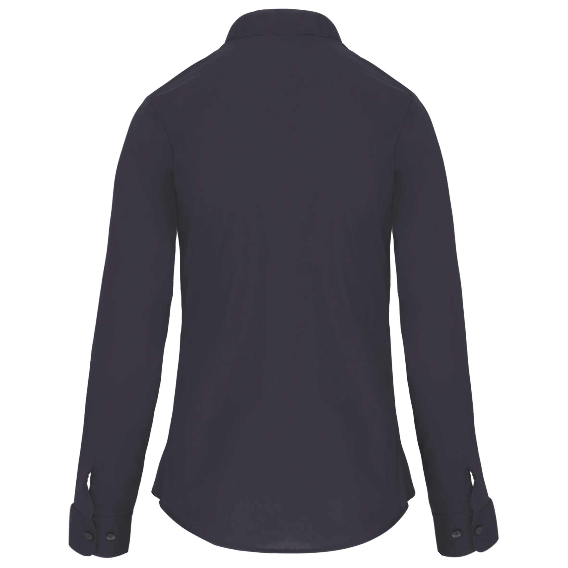 Camisa cuello mao manga larga mujer