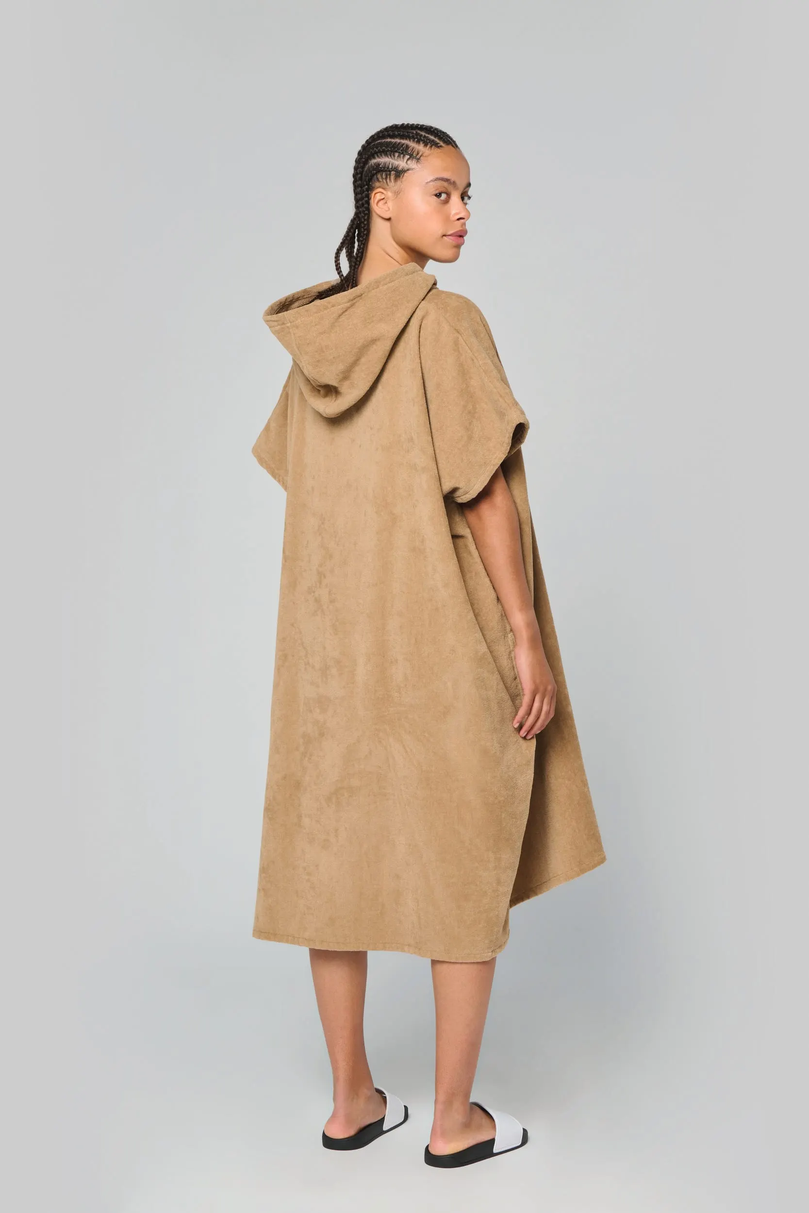 Poncho de rizo con capucha - Unisex