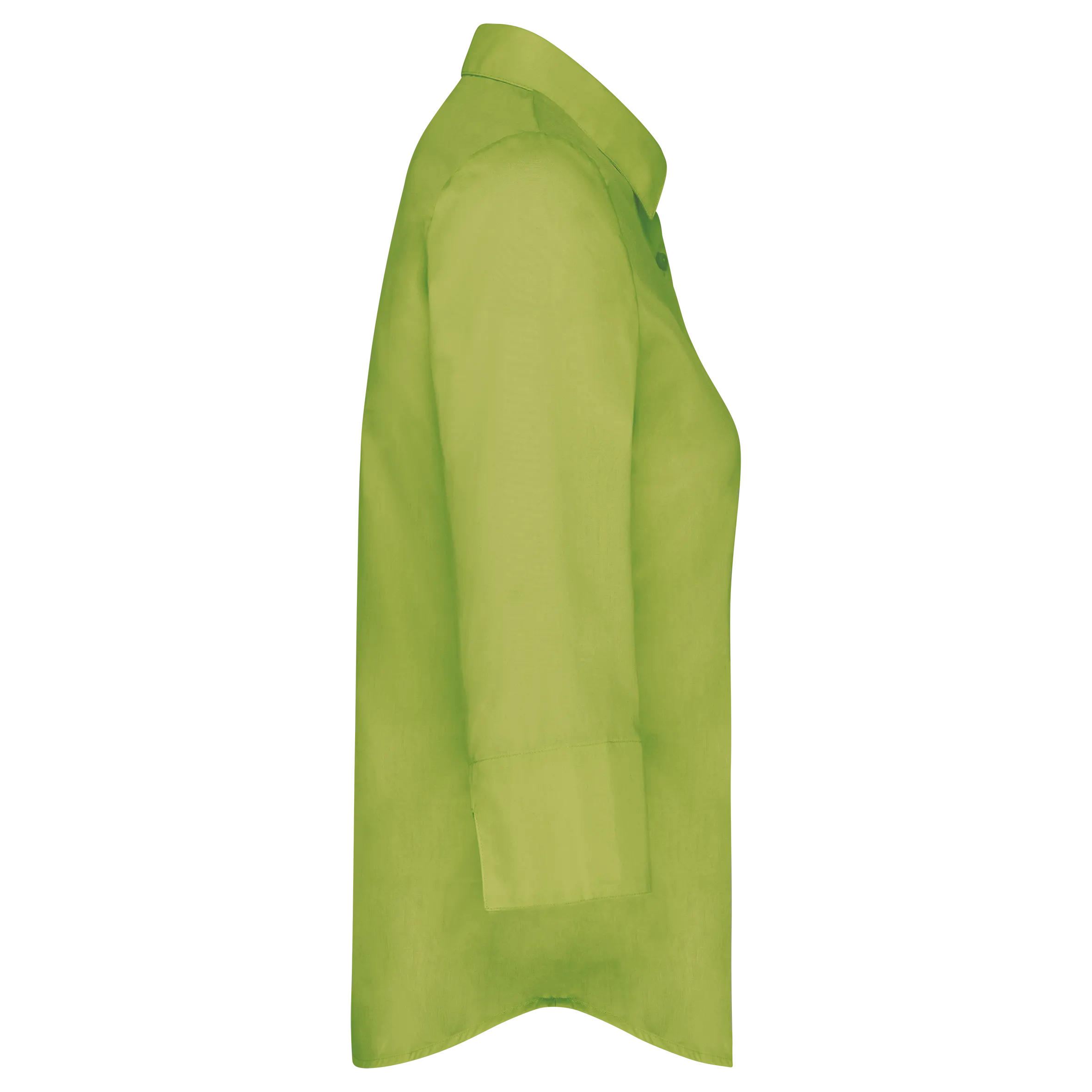 Camisa popelina de polialgodón manga 3/4 de fácil cuidado mujer