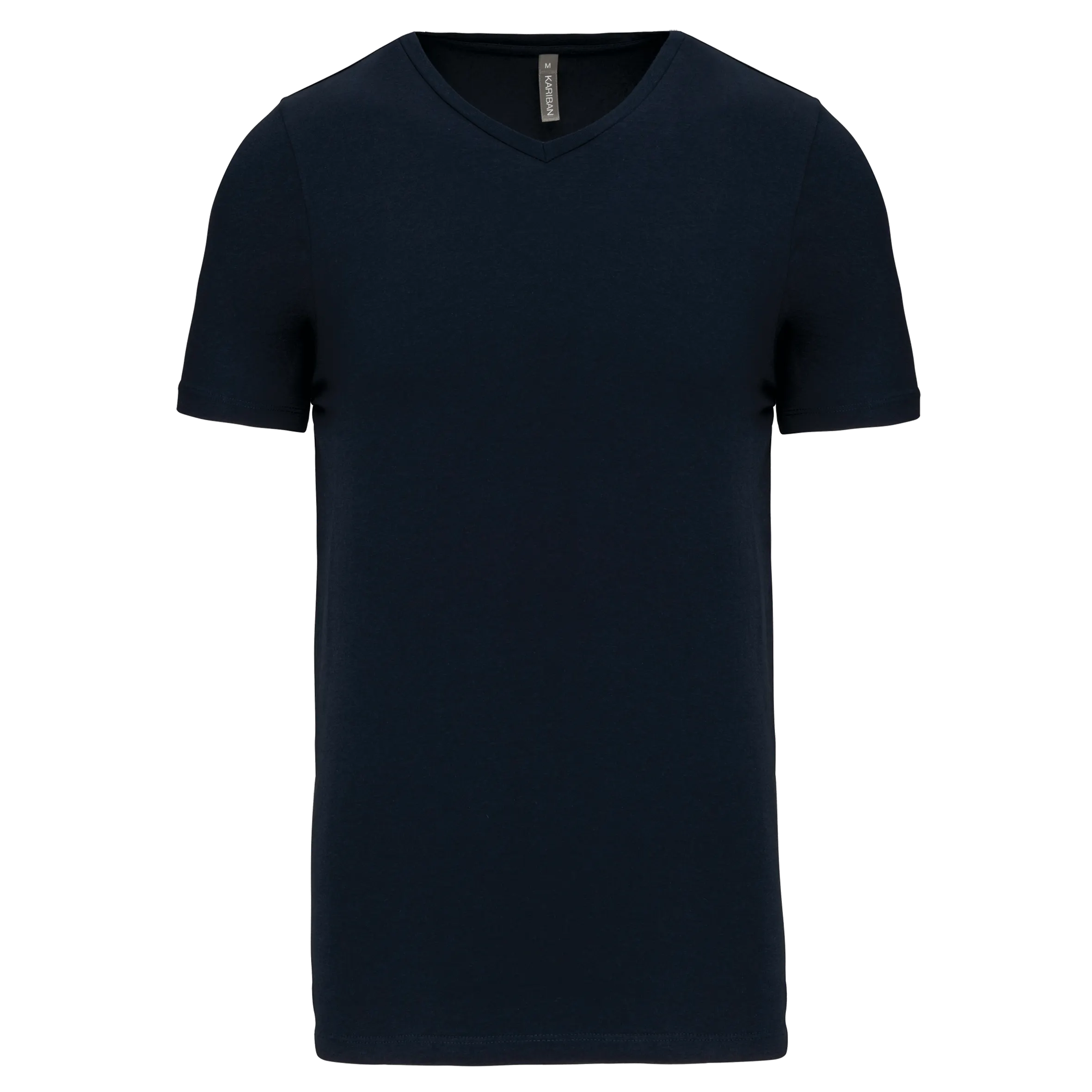 Camiseta con elastano cuello de pico hombre