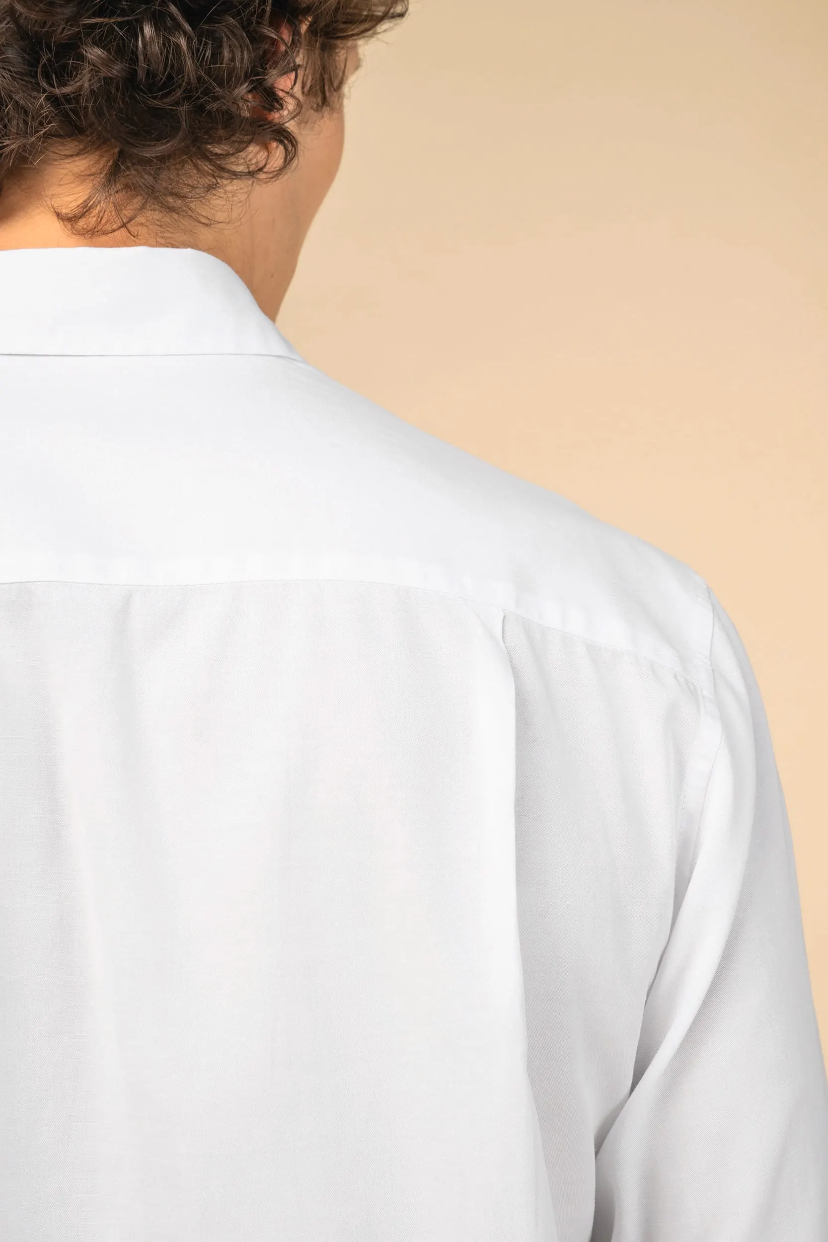 Camisa ecorresponsable de Lyocell y efecto lavado hombre