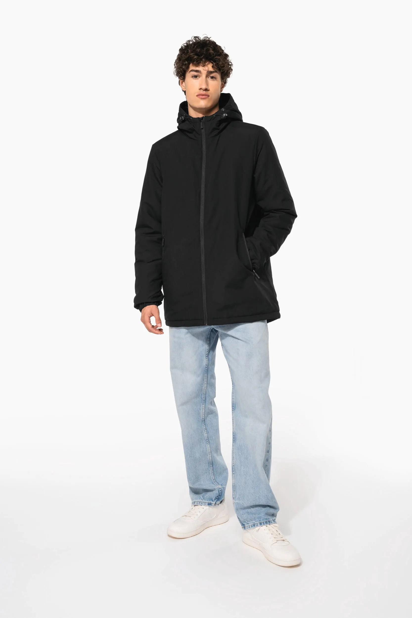 Parka con capucha reciclada unisex