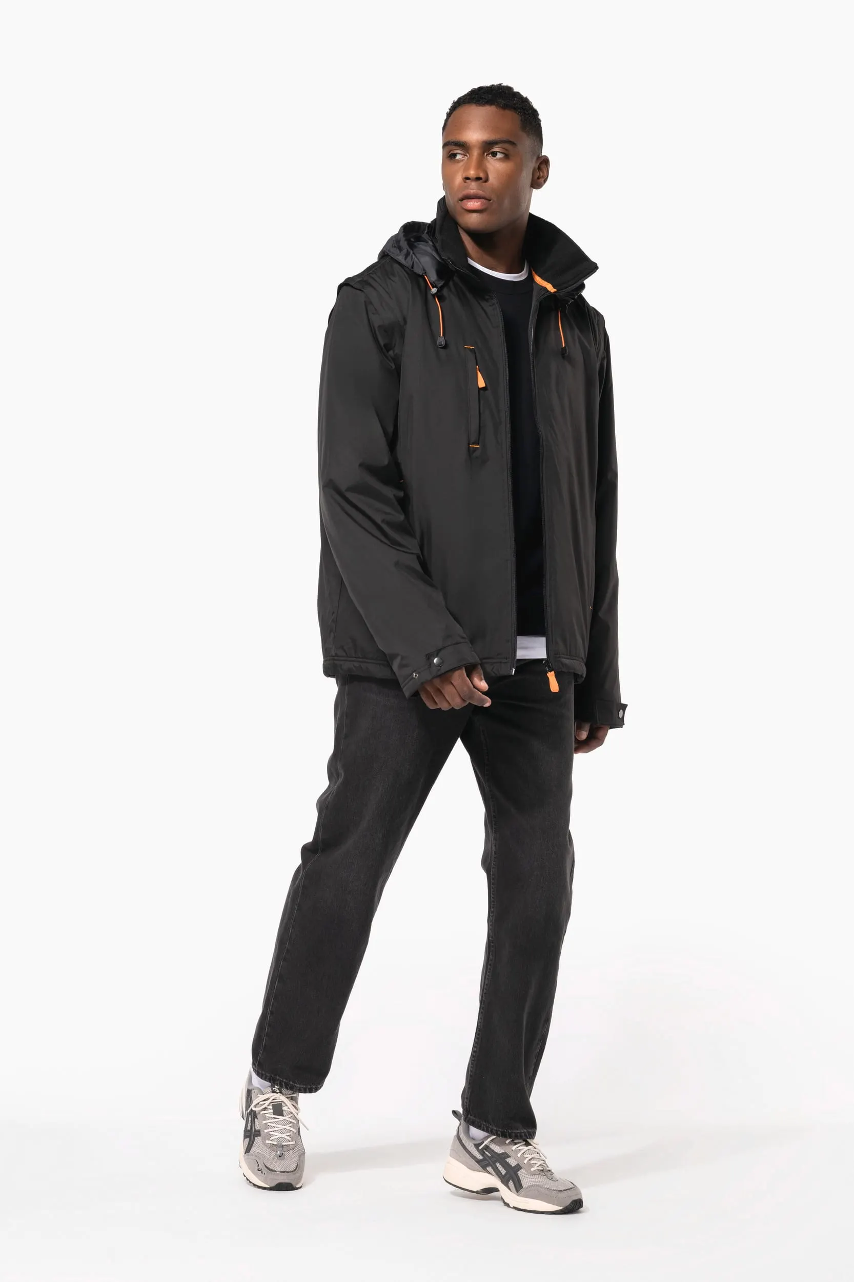 Chaqueta con mangas amovibles hombre
