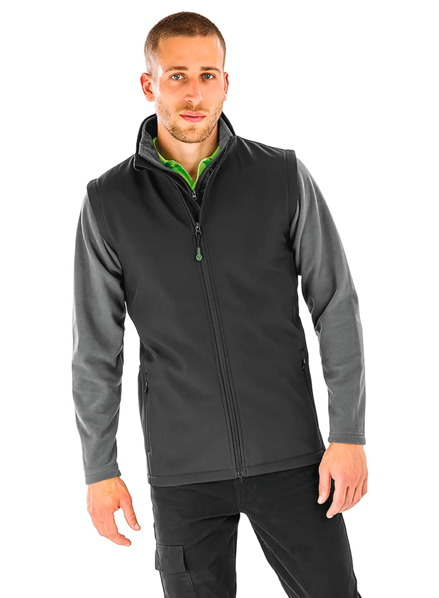 Chaleco softshell reciclado hombre<br/>