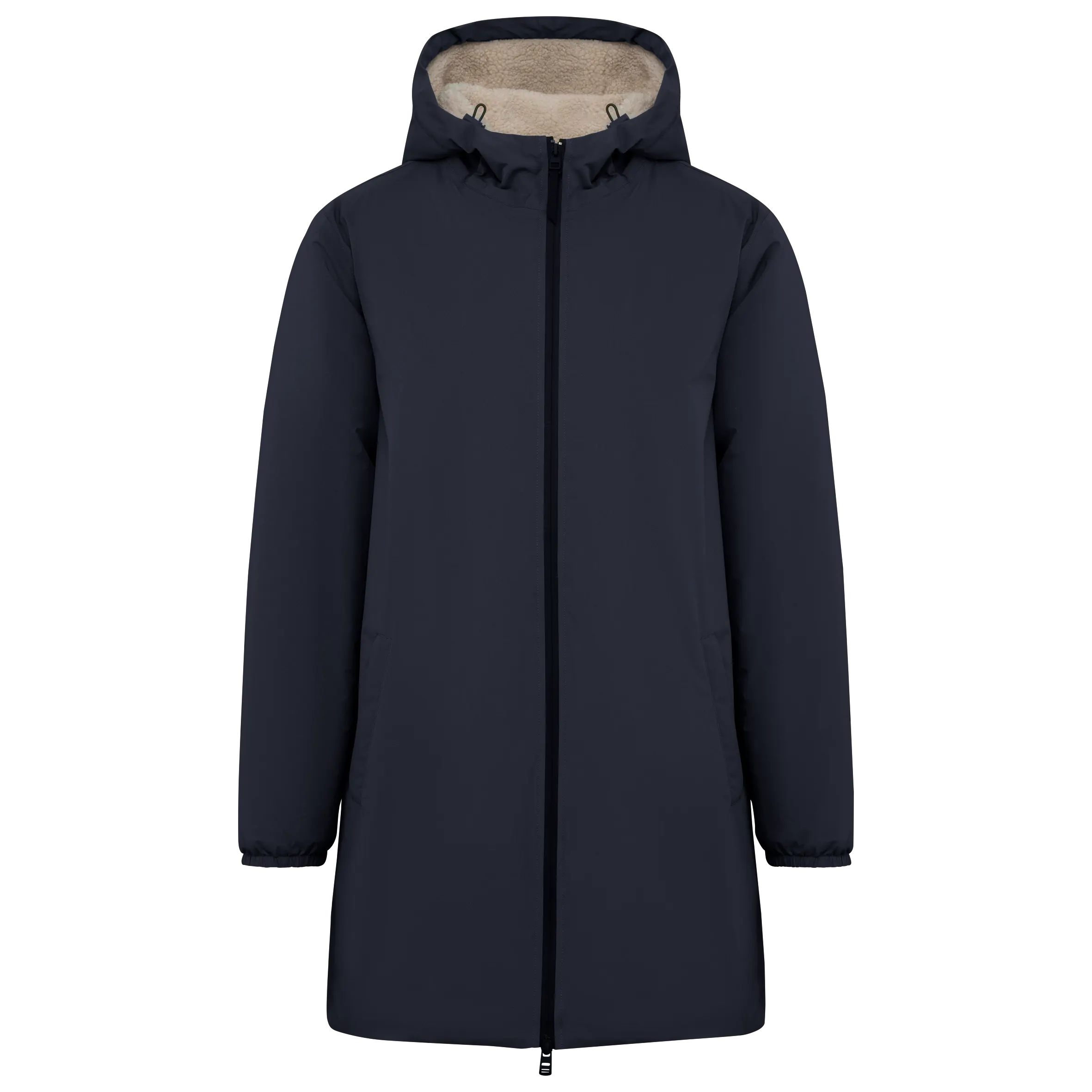 Chaqueta ecorresponsable impermeable con forro de sherpa unisex