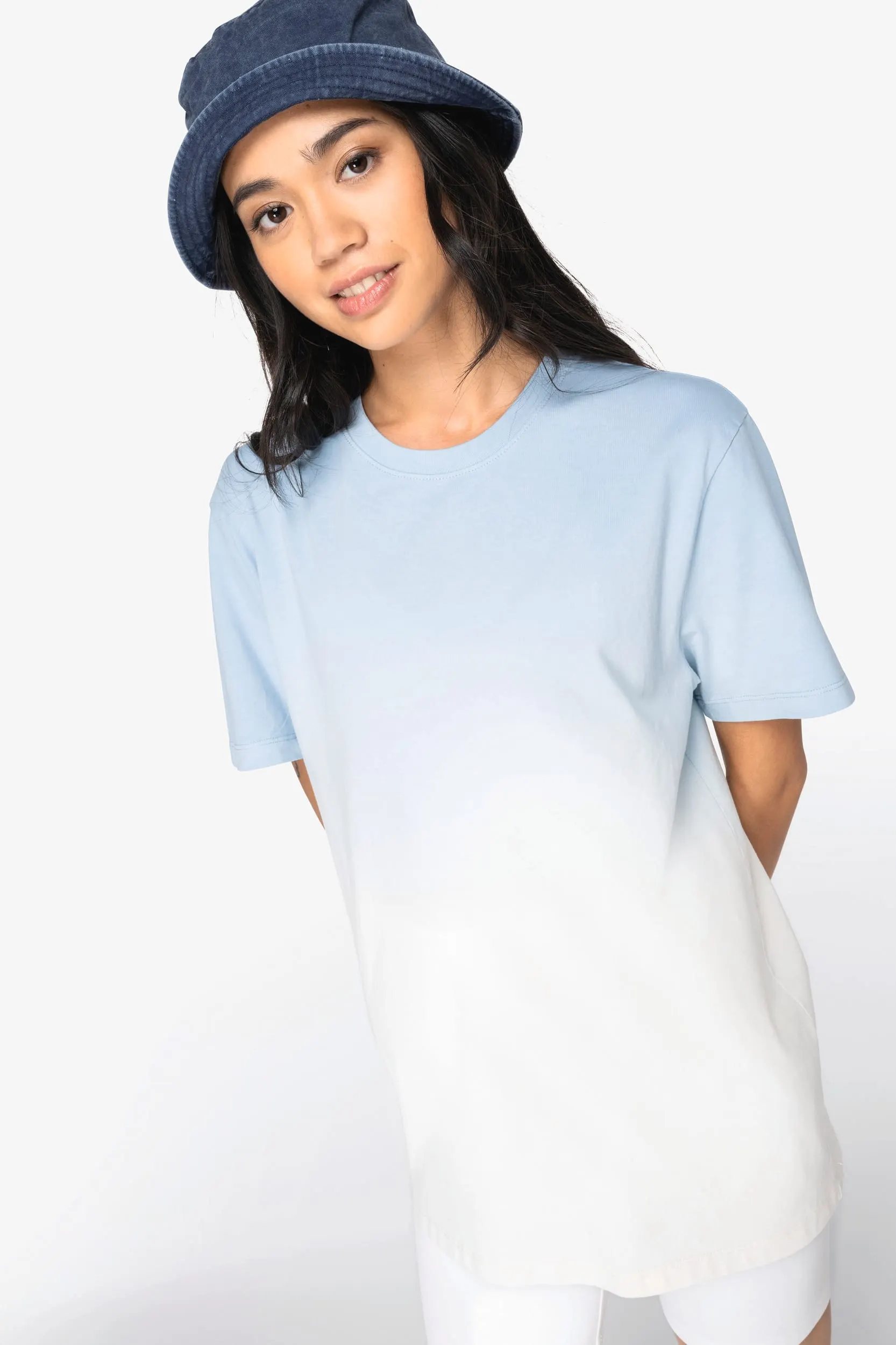Camiseta ecorresposable Dip Dye unisex