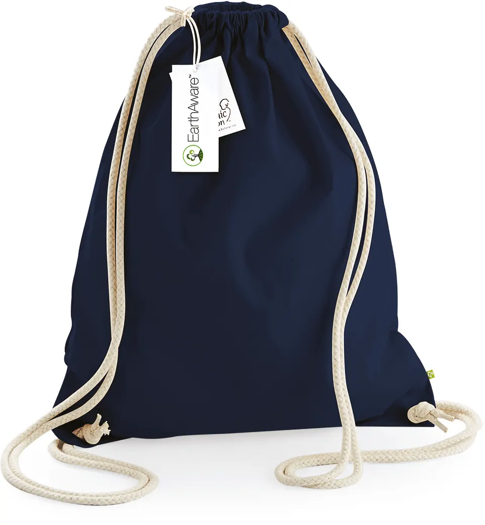 Bolsa de gimnasio EARTHAWARE® - algodón orgánico