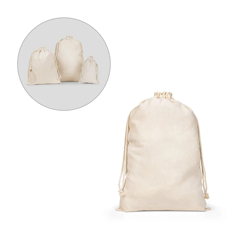 GIFTWRAP L. Bolsa grande 100 % algodón (120 g/m²)