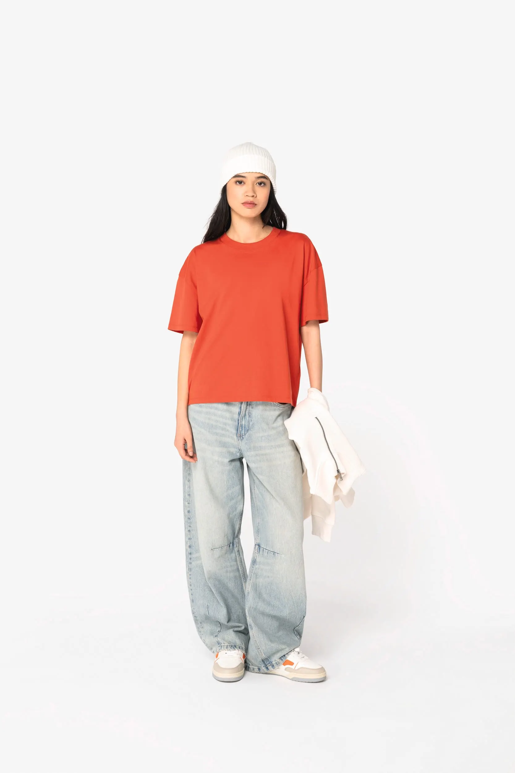 Camiseta ecorresponsable oversize mujer