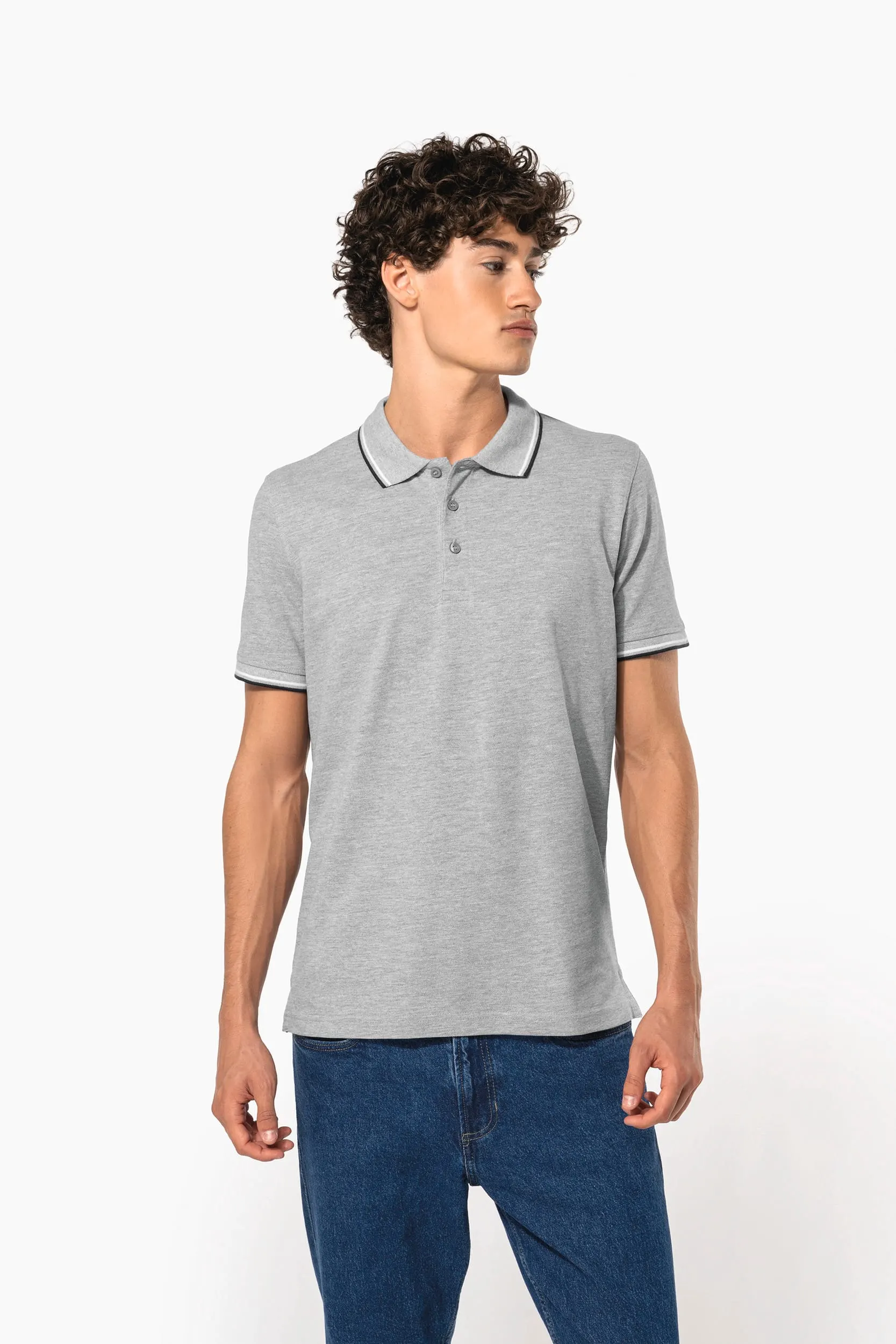 Polo de manga corta hombre