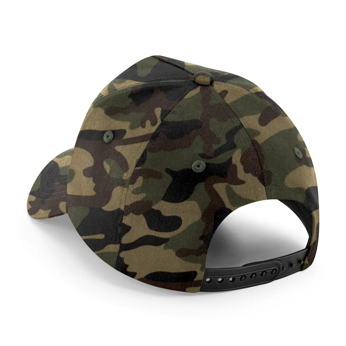 Gorra de 5 paneles con parche extraíble