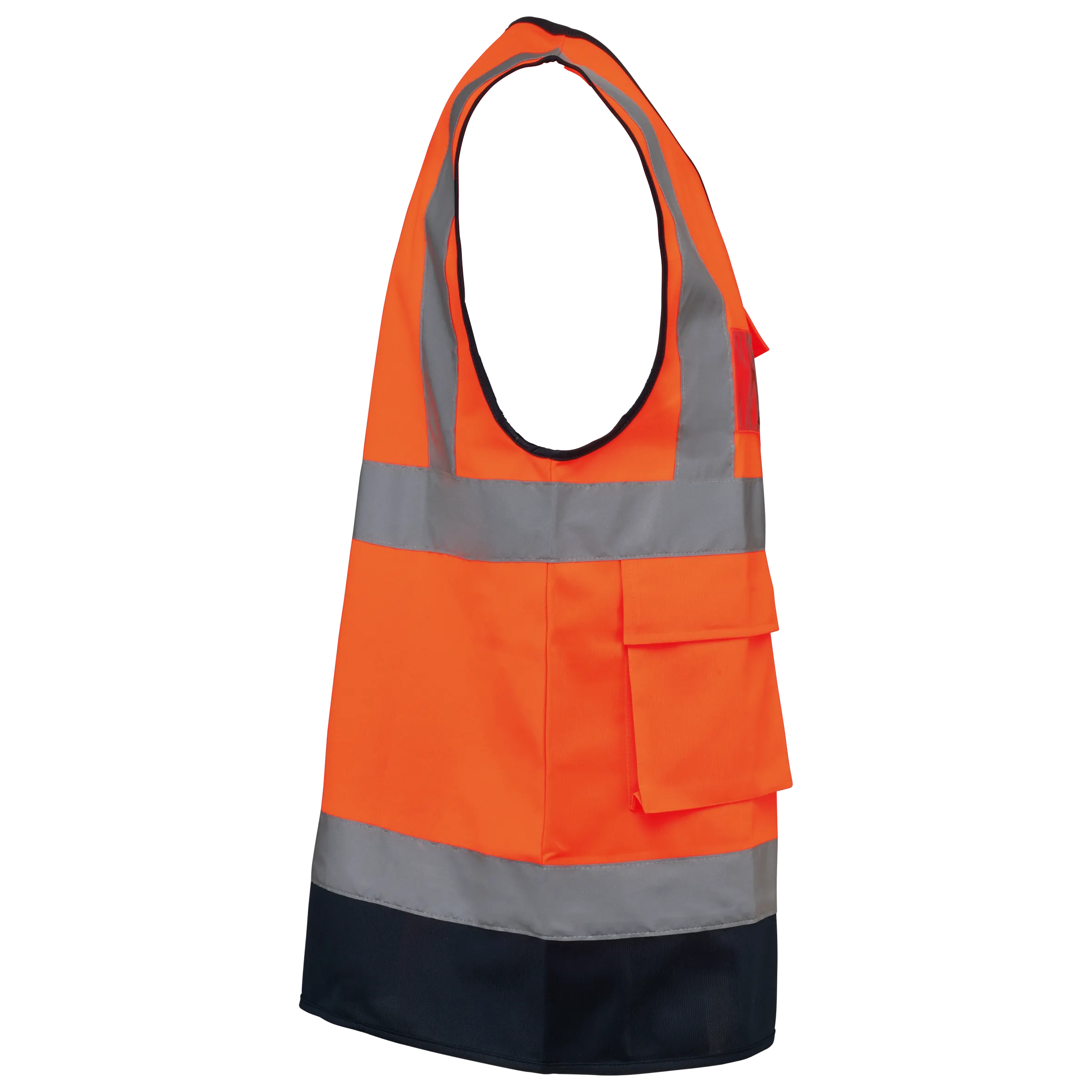 Chaleco de seguridad alta visibilidad reciclado con cremallera unisex