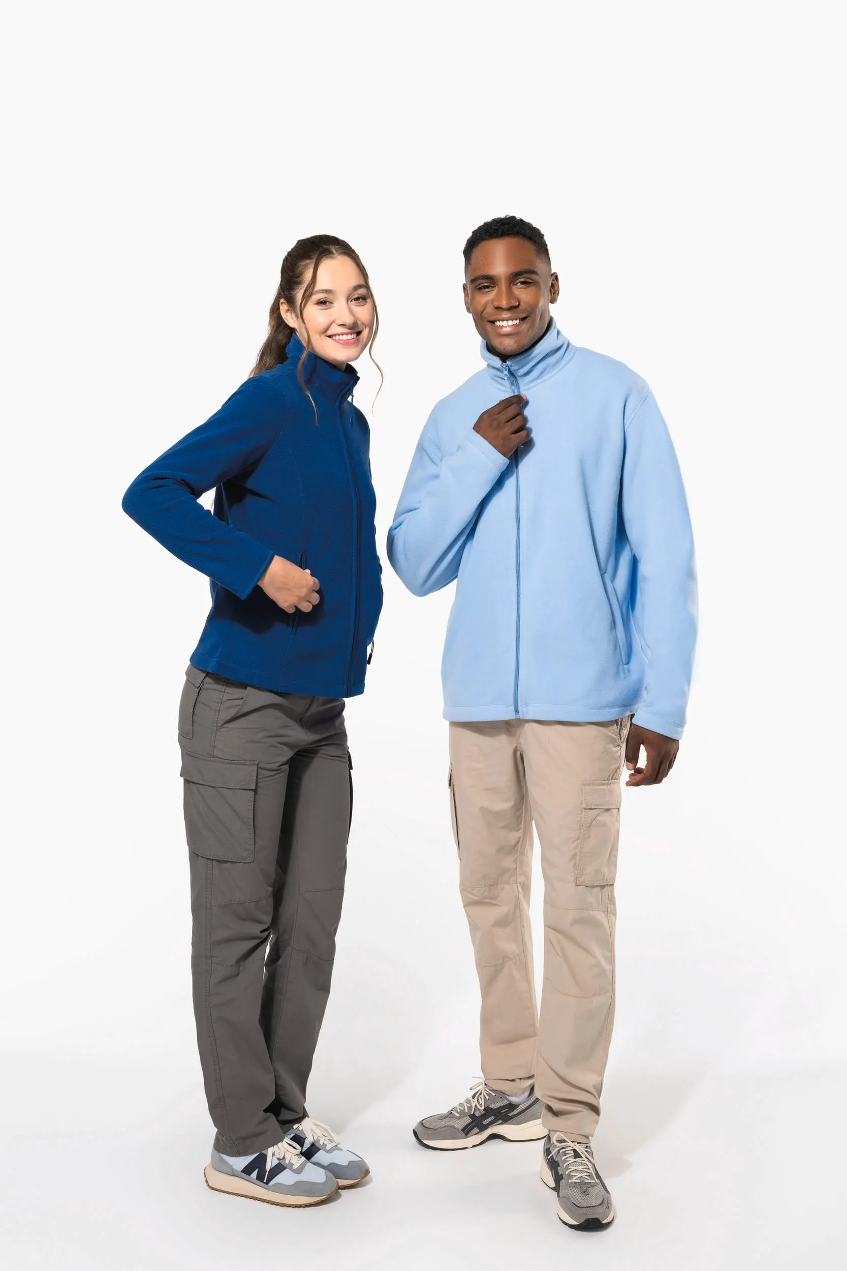 Chaqueta micropolar con cremallera hombre
