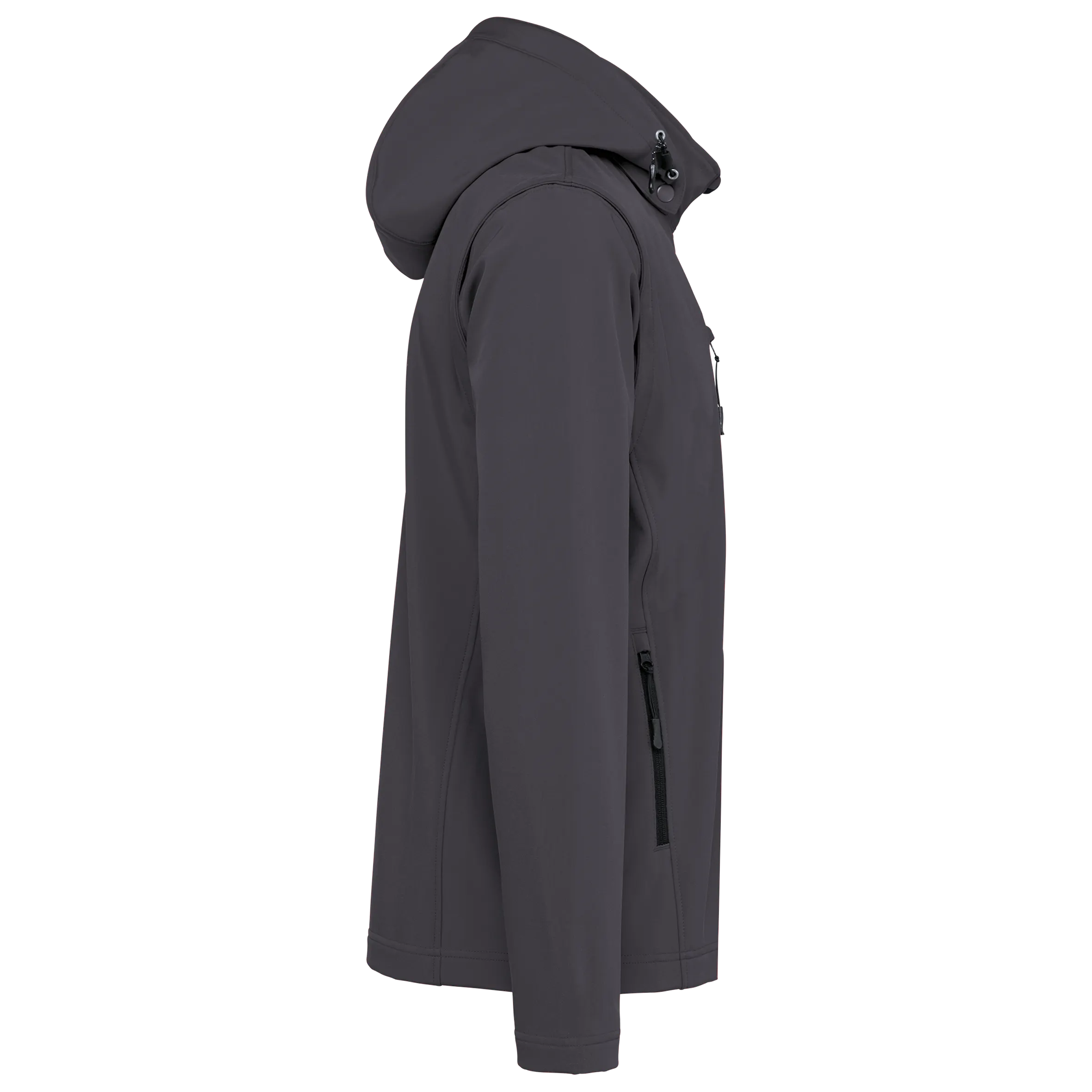 Chaquetas softshell 3 capas con capucha y mangas extraíbles unisex