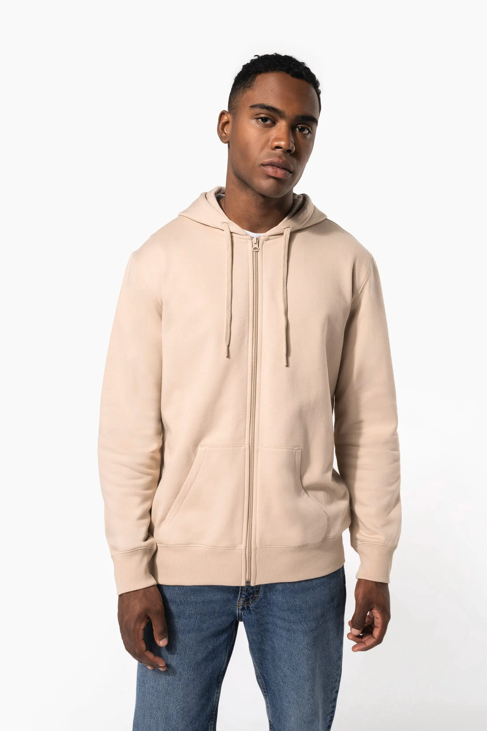 Sudadera con capucha y cremallera reciclada unisex