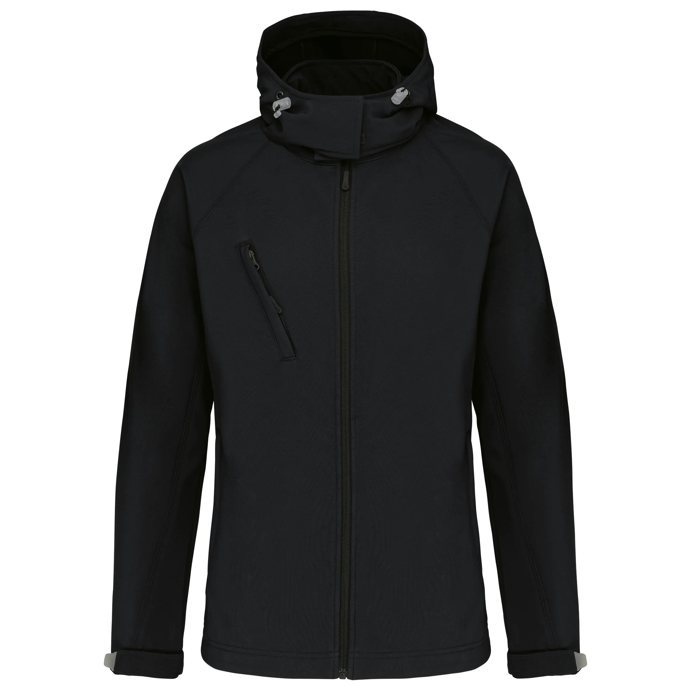 Chaqueta softshell con capucha extraíble mujer