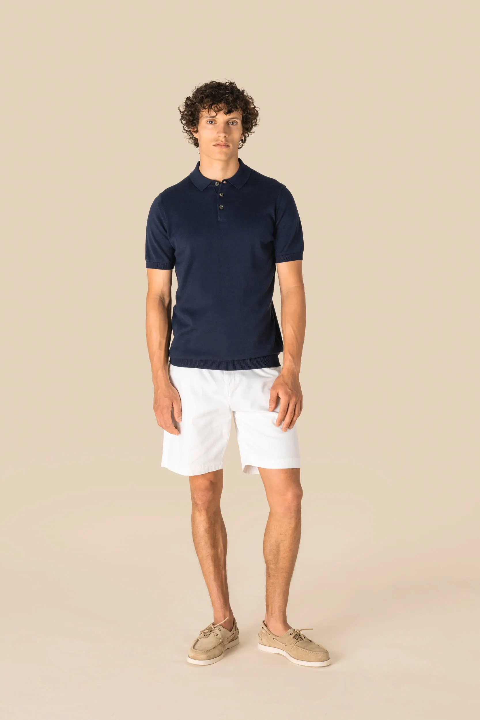 Polo ecorresponsable de punto hombre