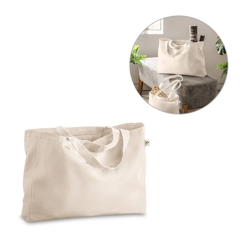 PARMA. Bolsa de algodón (50%), algodón reciclado (30%) y poliéster (20% rPET) (280 g/m²)