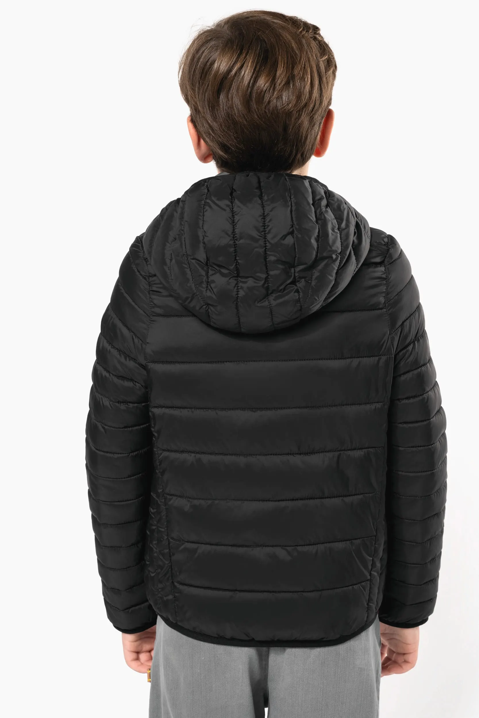 Chaqueta acolchada y ligera con capucha niños